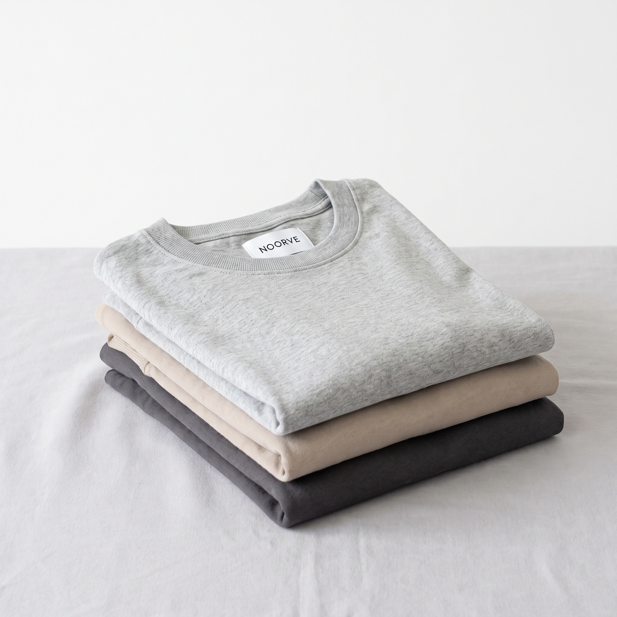 Noorvé Long Sleeves collection banner with brand tag