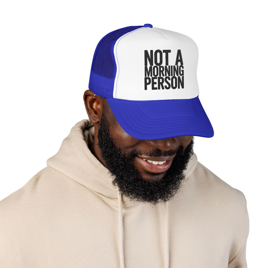 Trucker Hat — NOLA Music Person Glitter Text Foam Mesh Cap