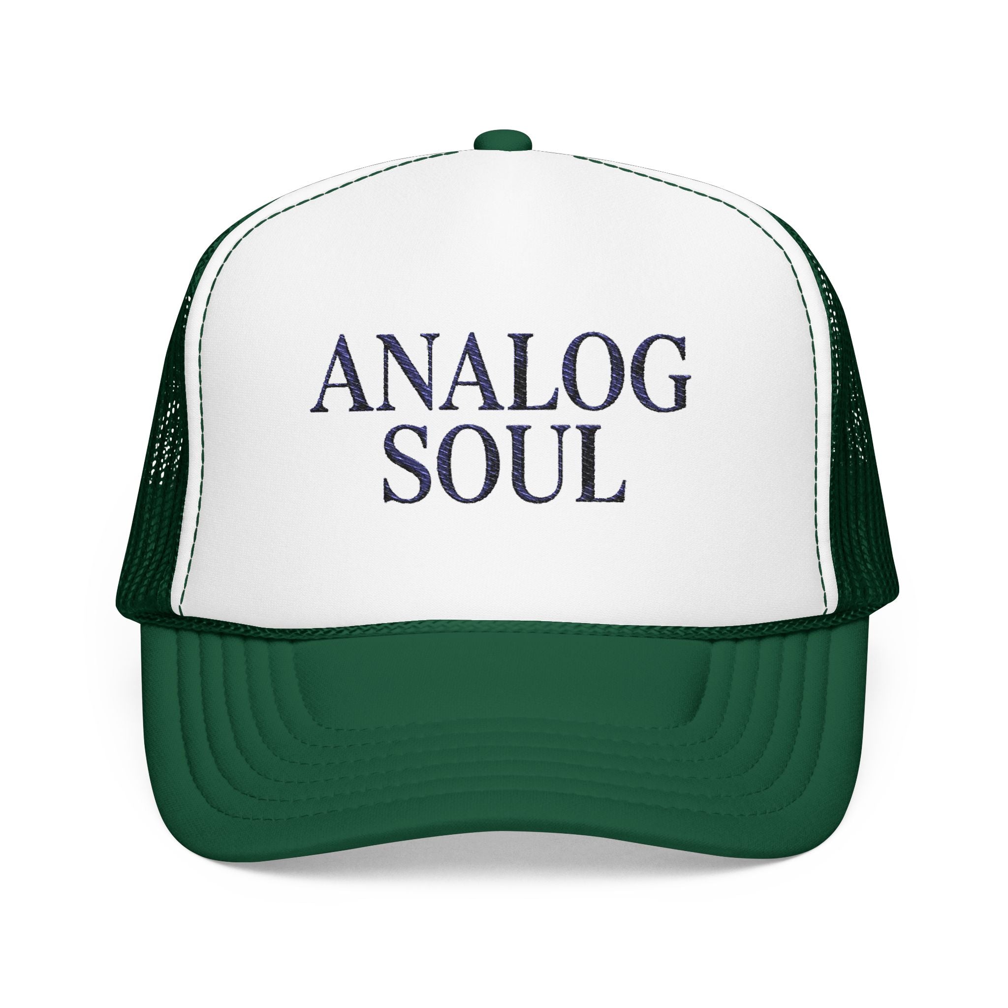 Analog Soul Trucker Hat — Retro Music-Inspired Foam Mesh Cap | Noorve | Hats