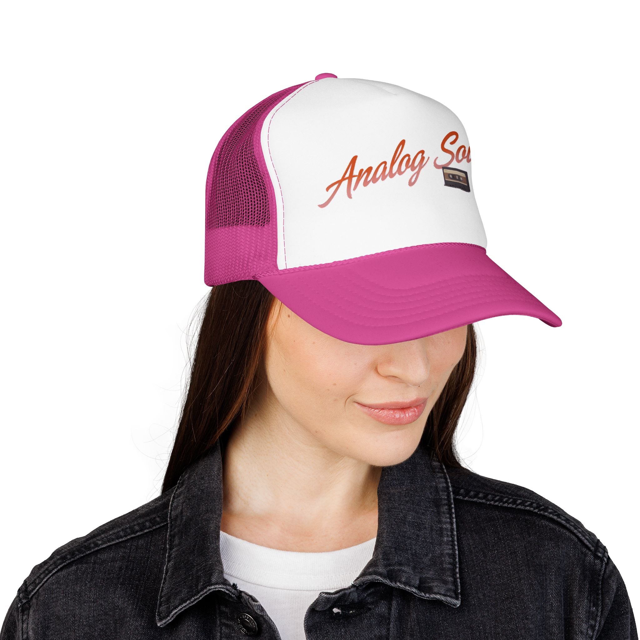 Trucker Hat — "Analog Soul" Retro Cassette Foam Cap