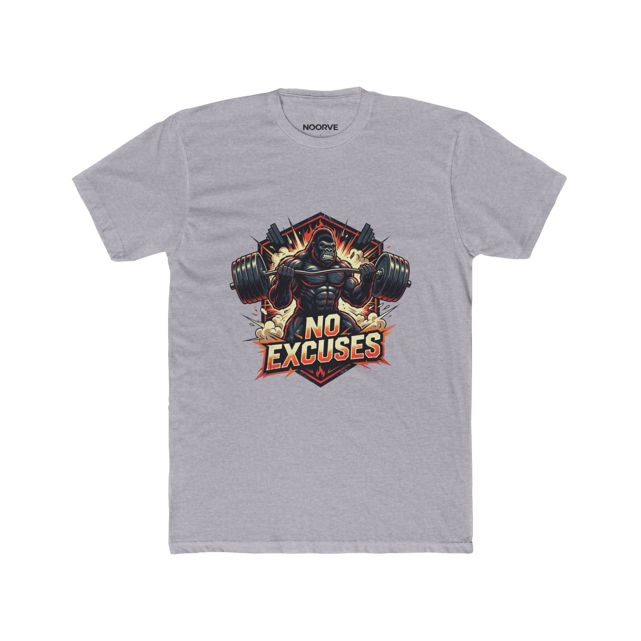 No Excuses Gym T-Shirt — Motivational Weightlifting Tee | Noorve | T-Shirt