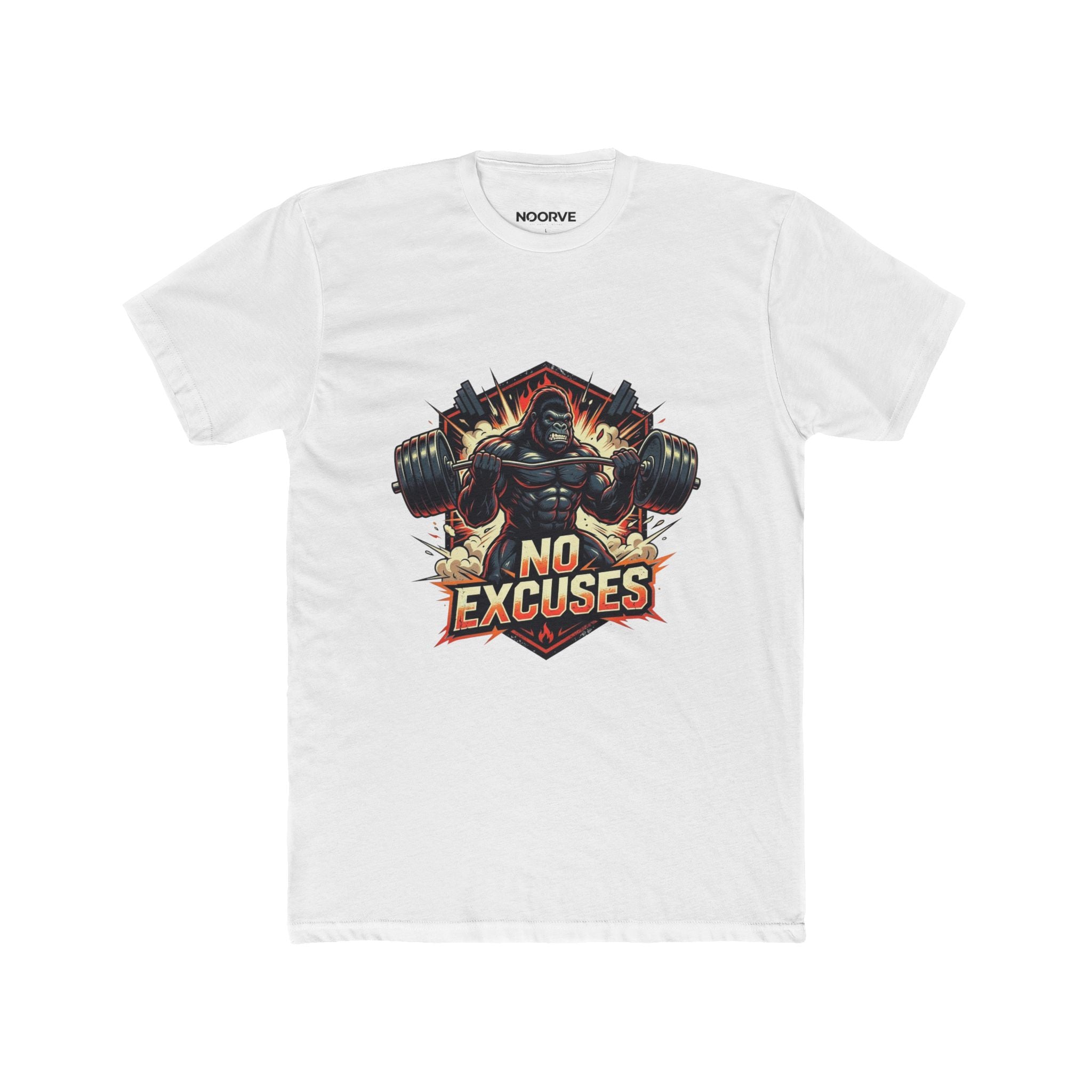 No Excuses Gym T-Shirt — Motivational Weightlifting Tee | Noorve | T-Shirt