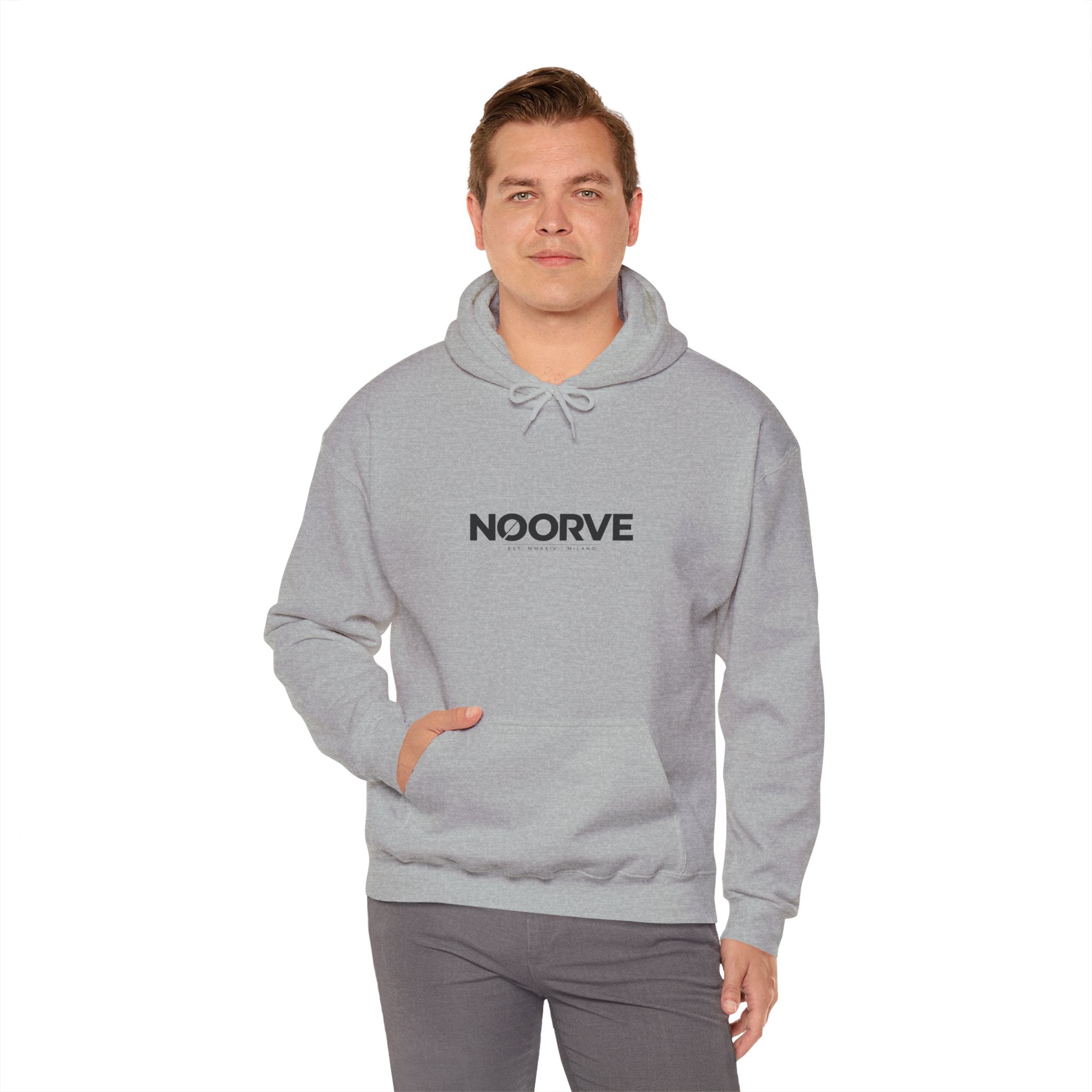 Noorve 'ISHQ' Script Hoodie — Floral Arabic Love Graphic Pullover