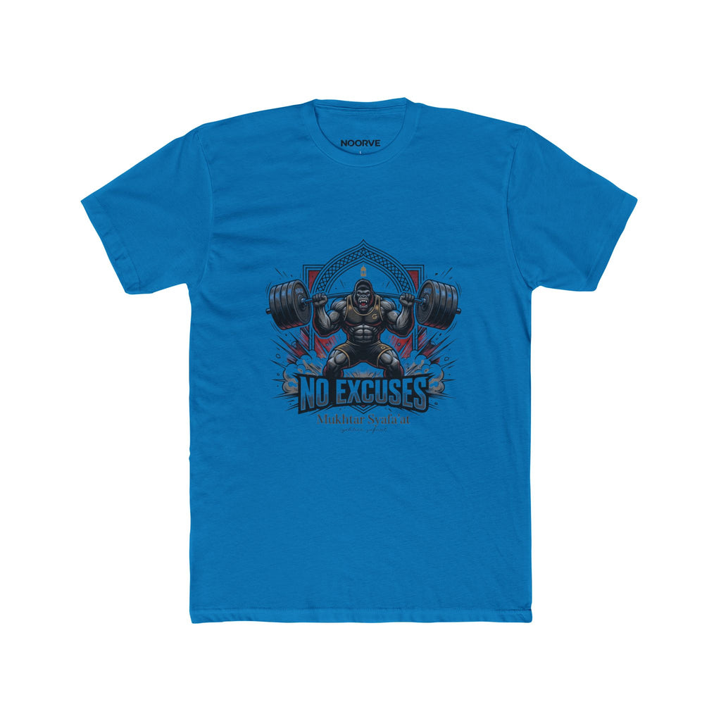 No Excuses Weightlifting Tee — Motivational Gym T-Shirt for Lifters