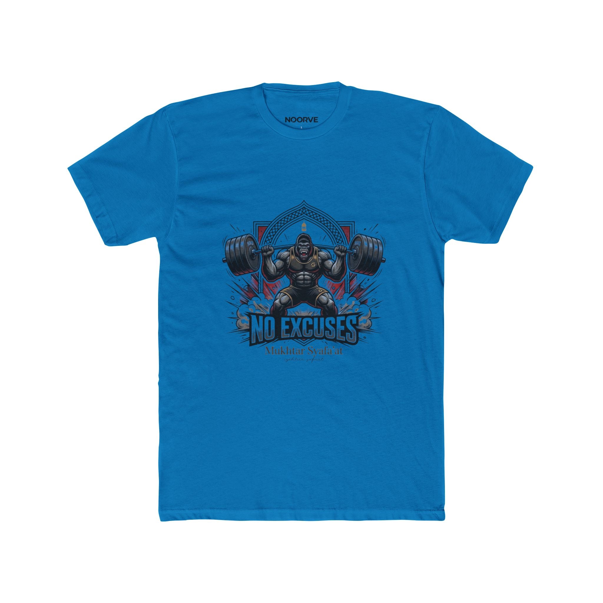 No Excuses Weightlifting Tee — Motivational Gym T-Shirt for Lifters