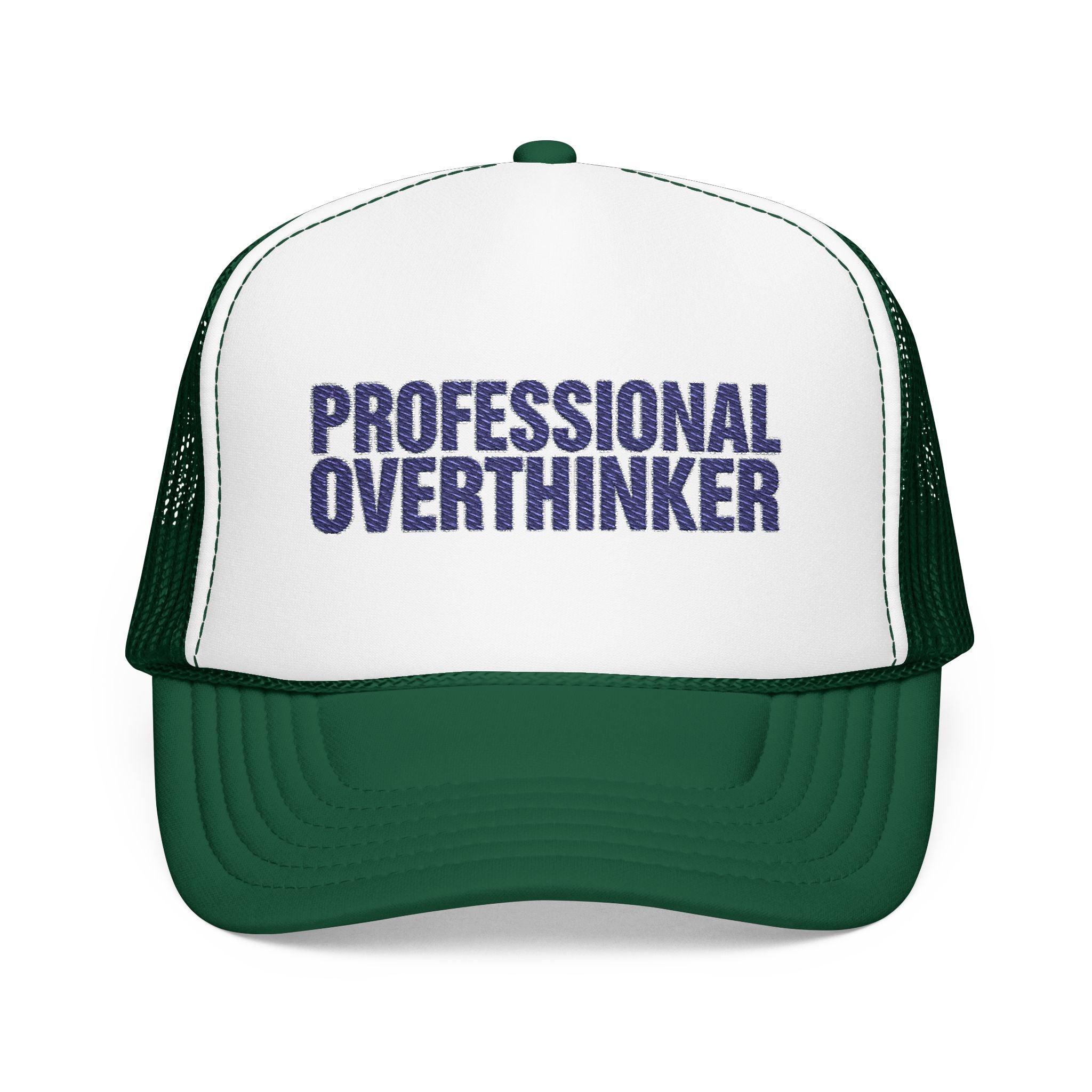 Professional Overthinker Trucker Hat — Funny Foam Mesh Cap | Noorve | Hats