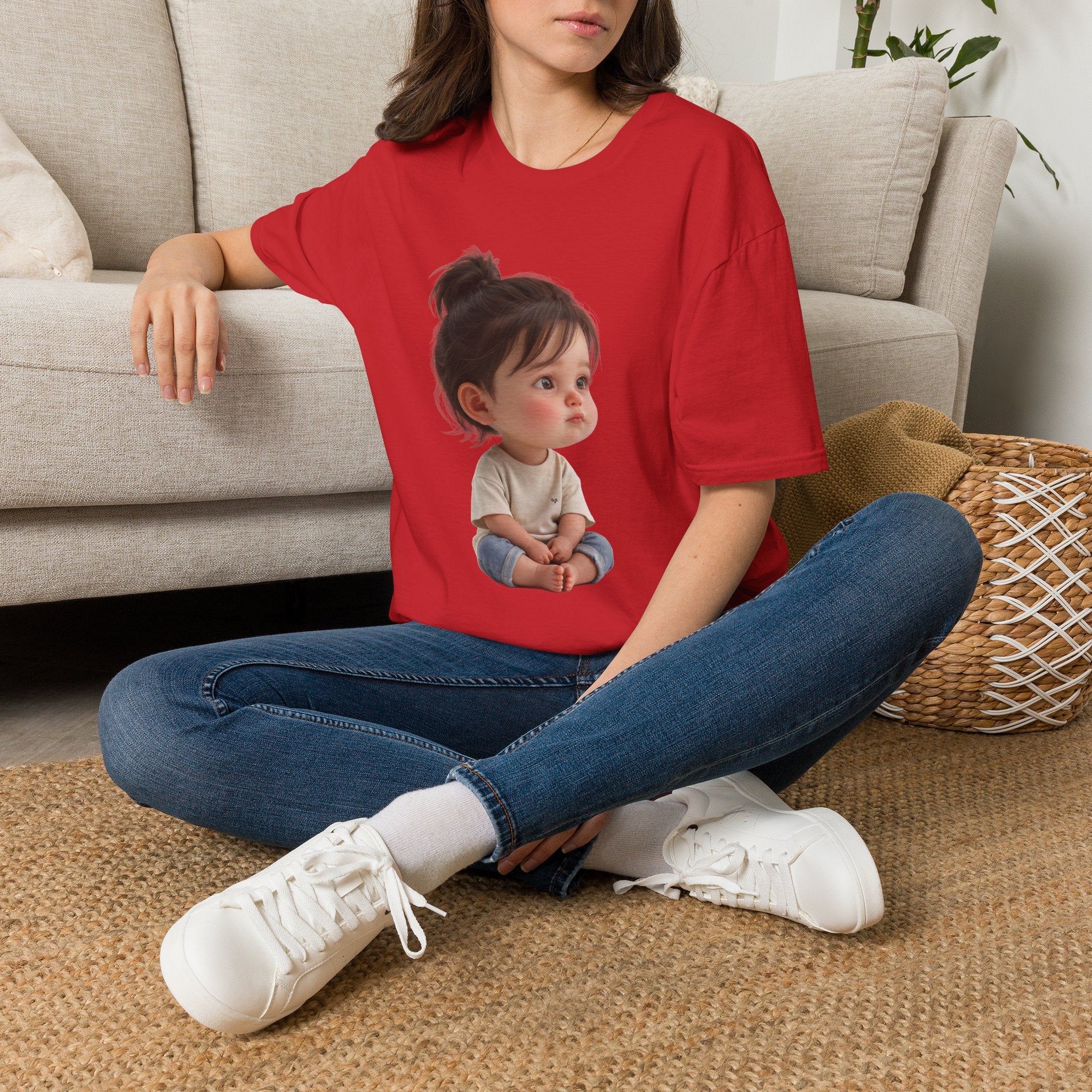 Cute Toddler Portrait T-Shirt — Adorable Baby Face Graphic Tee | Noorve | T-Shirt