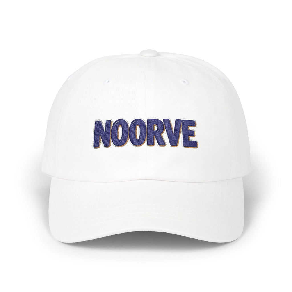 Dad Cap — Embroidered NOORVE White Classic Baseball Hat | Noorve | Hats