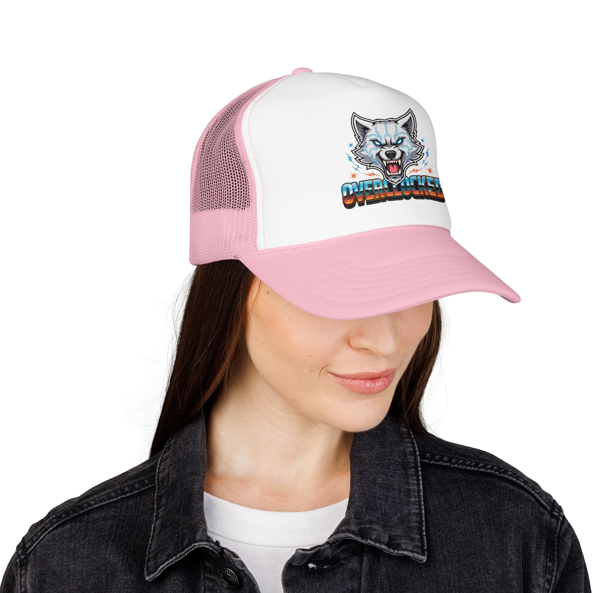 Wolf Trucker Hat — Fierce Arctic Wolf Foam Trucker Cap