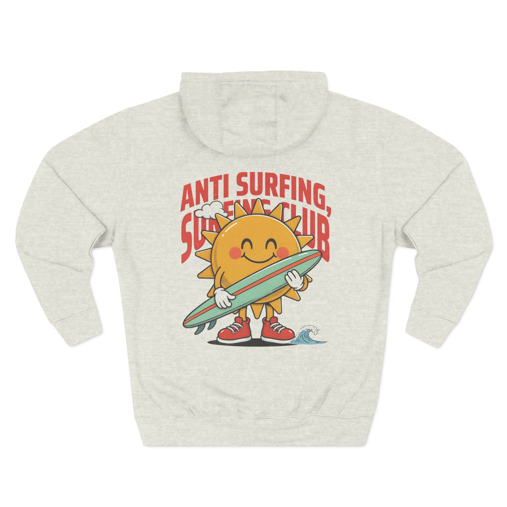Hoodie — 'Certified Overthinker' & 'Anti Surfing Sun Club' Graphic Pullover