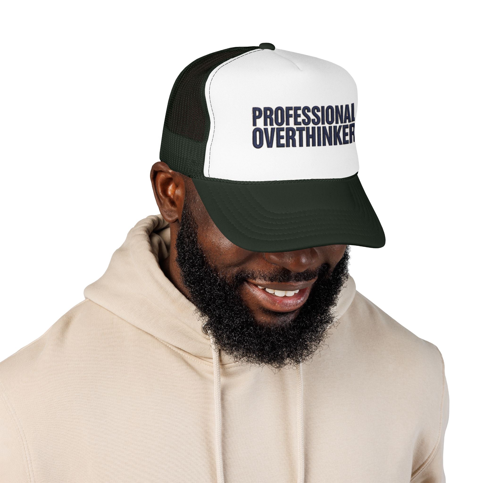 Professional Overthinker Trucker Hat — Foam Patch Edition