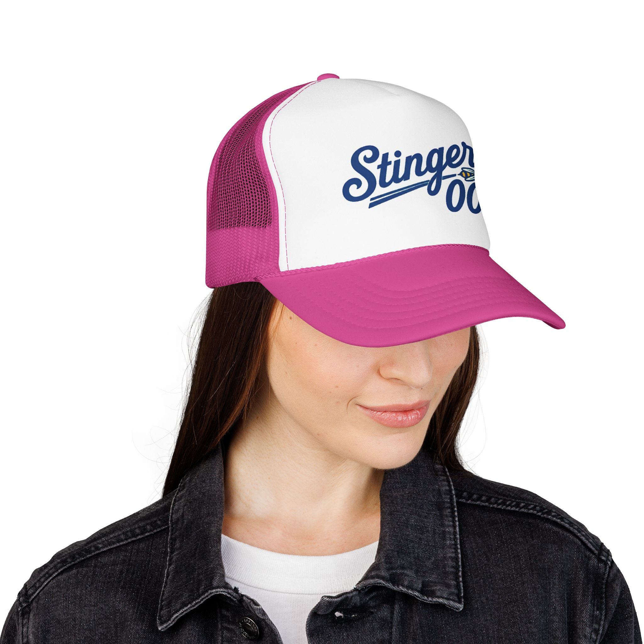 Stingers 00 Foam Trucker Hat — Retro Sports Mesh Cap
