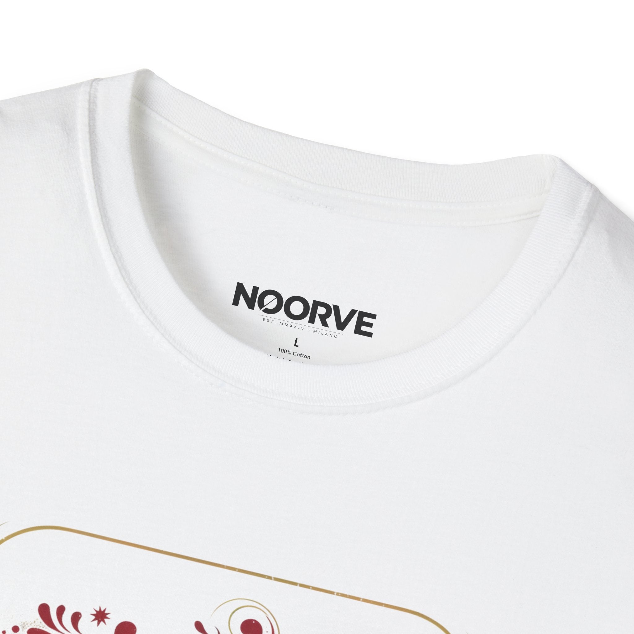 Arabic Calligraphy T-Shirt — 'Himmat' Lion Floral Graphic Tee