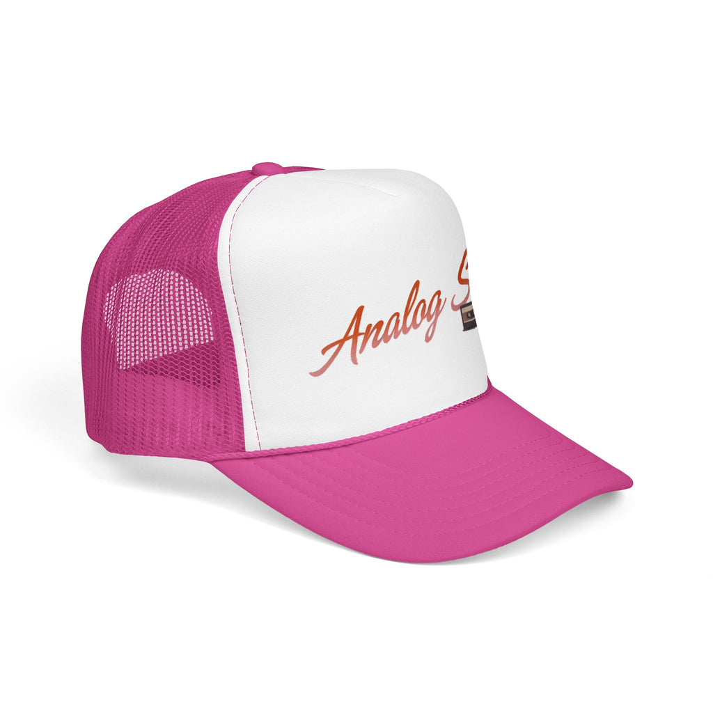 Analog Soul Trucker Hat — Retro Cassette Foam Trucker Cap