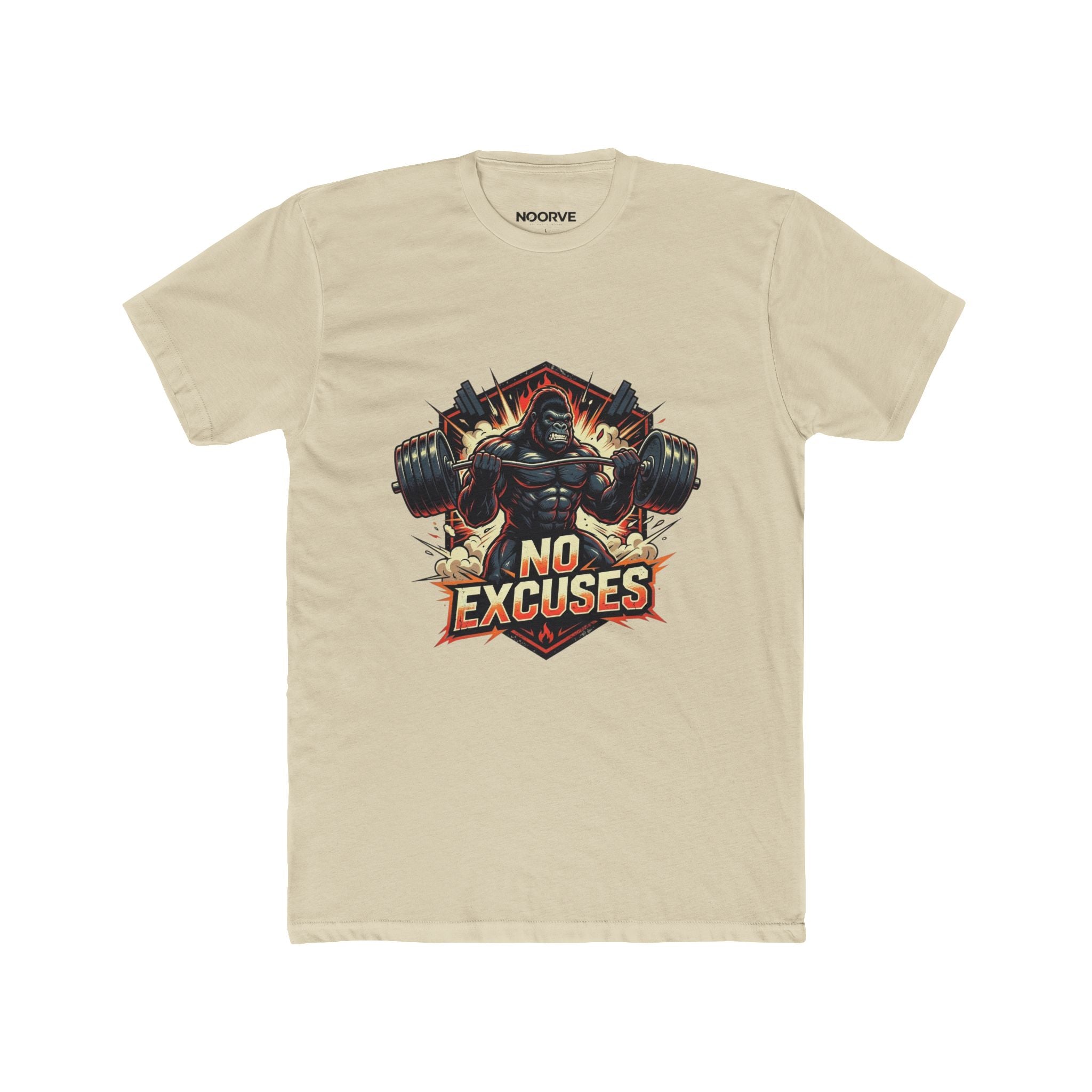 No Excuses Gym T-Shirt — Motivational Weightlifting Tee | Noorve | T-Shirt