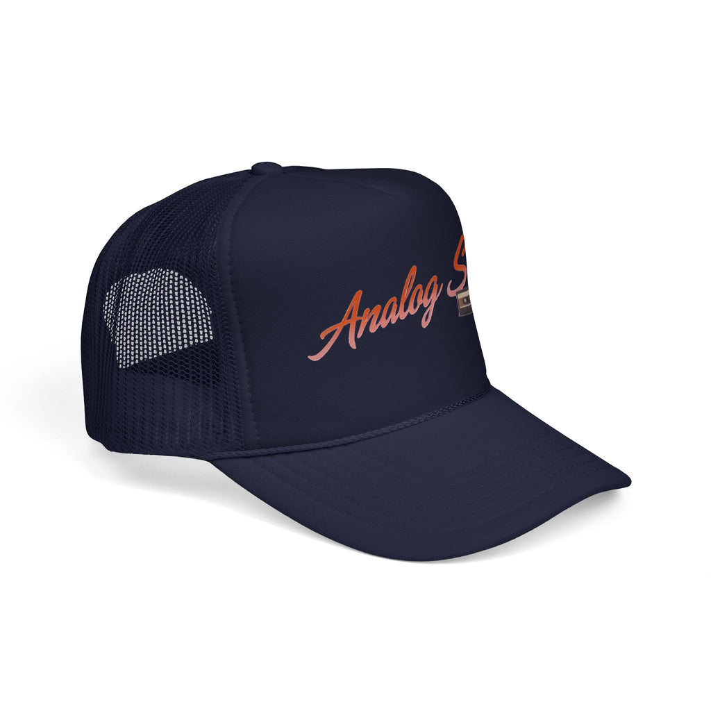 Trucker Hat — "Analog Soul" Retro Cassette Foam Cap