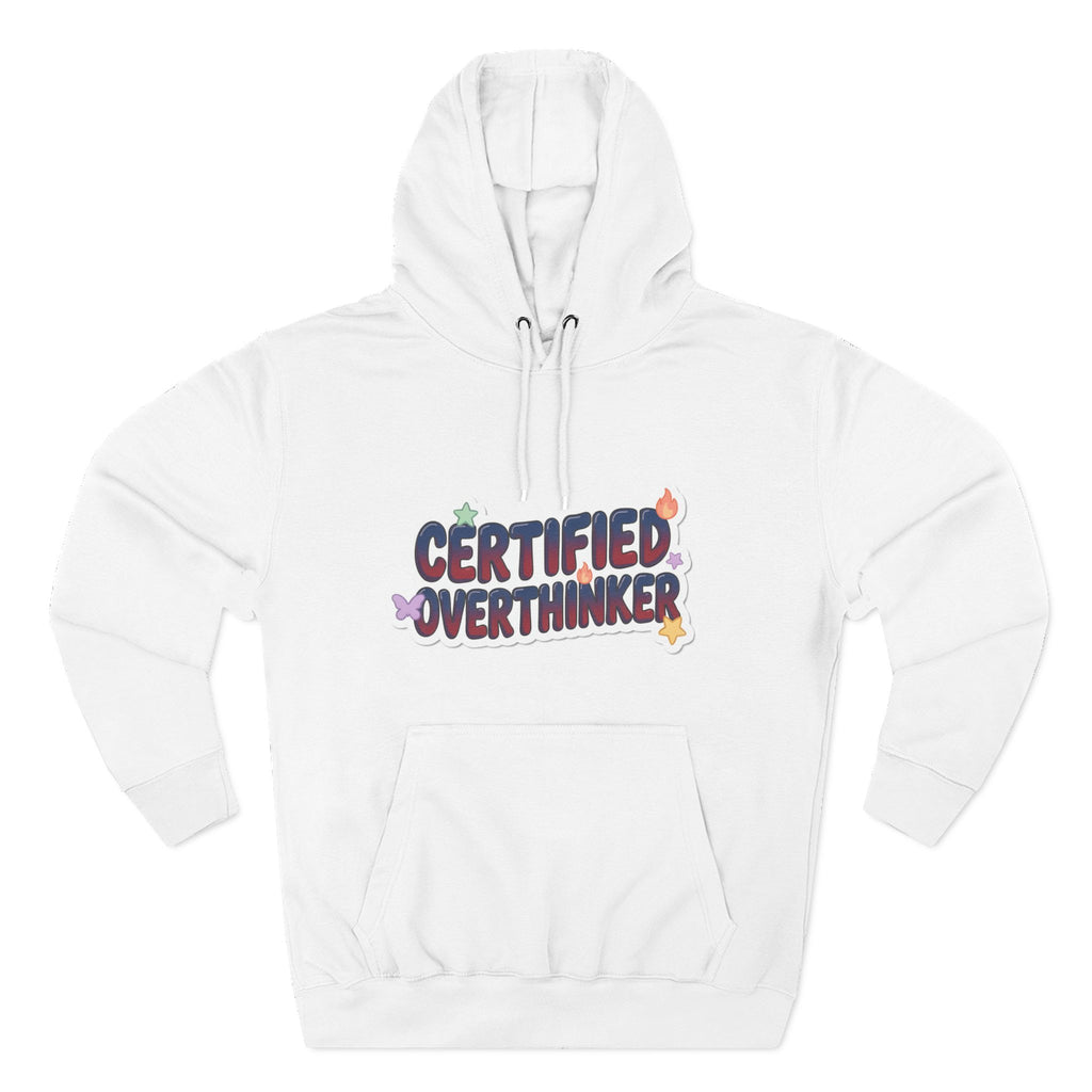 Hoodie — 'Certified Overthinker' & 'Anti Surfing Sun Club' Graphic Pullover