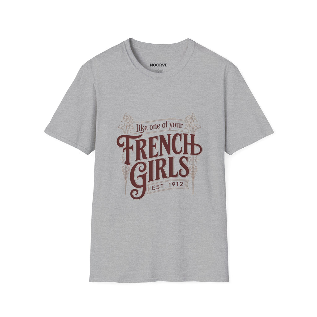 French Girls T-Shirt — "Like One of Your French Girls" Vintage Script Tee