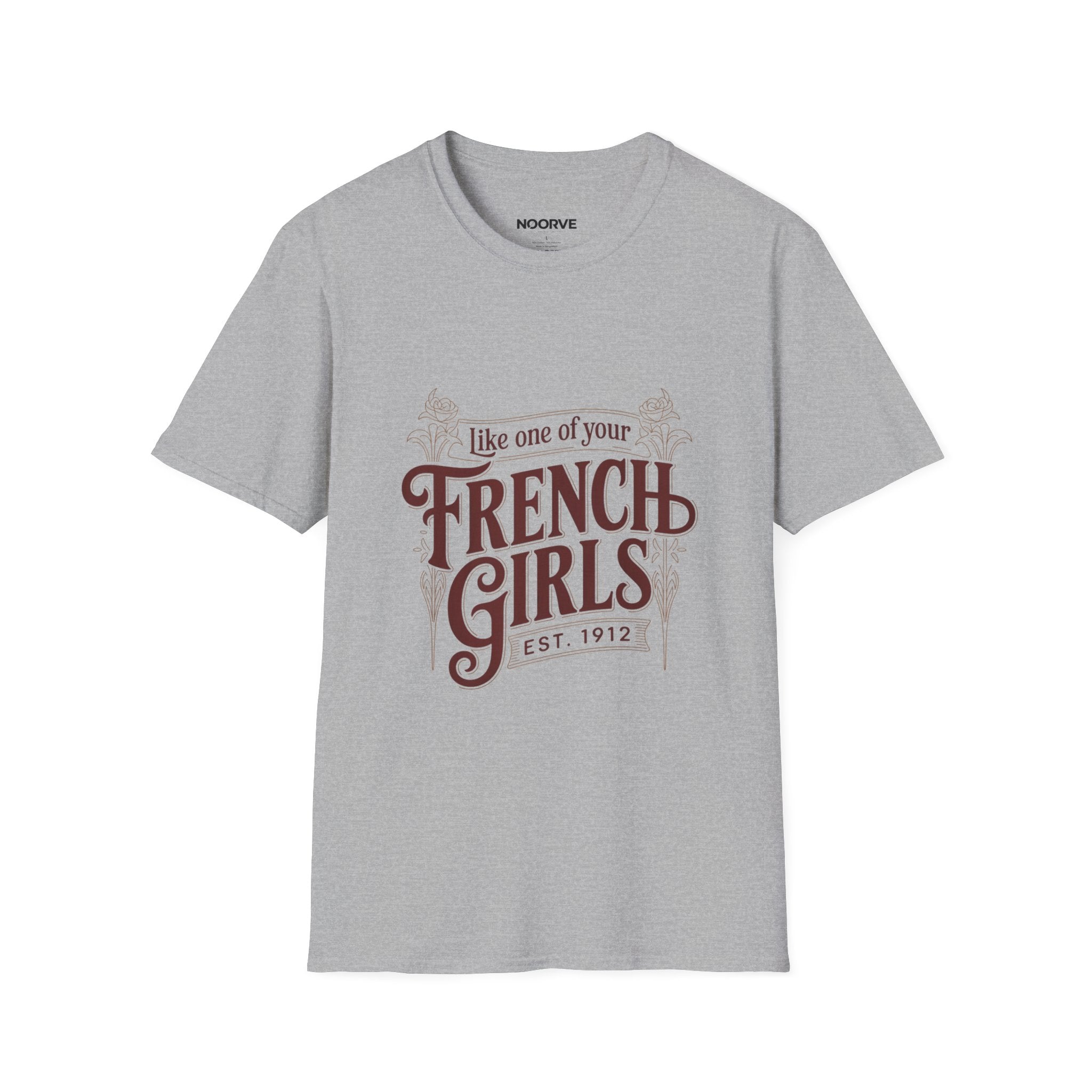 French Girls T-Shirt — "Like One of Your French Girls" Vintage Script Tee