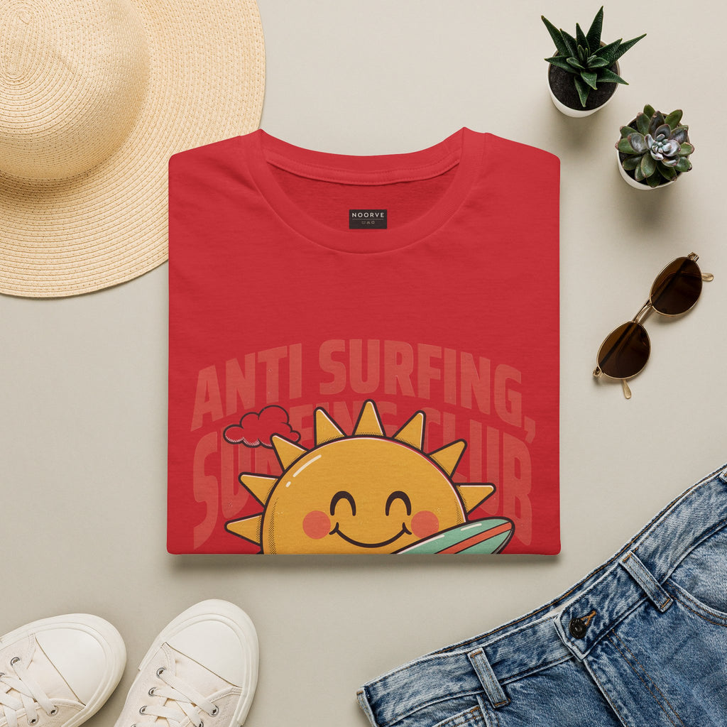 Anti Surfing Sun Club T-Shirt — Funny Retro Surfing Graphic Tee