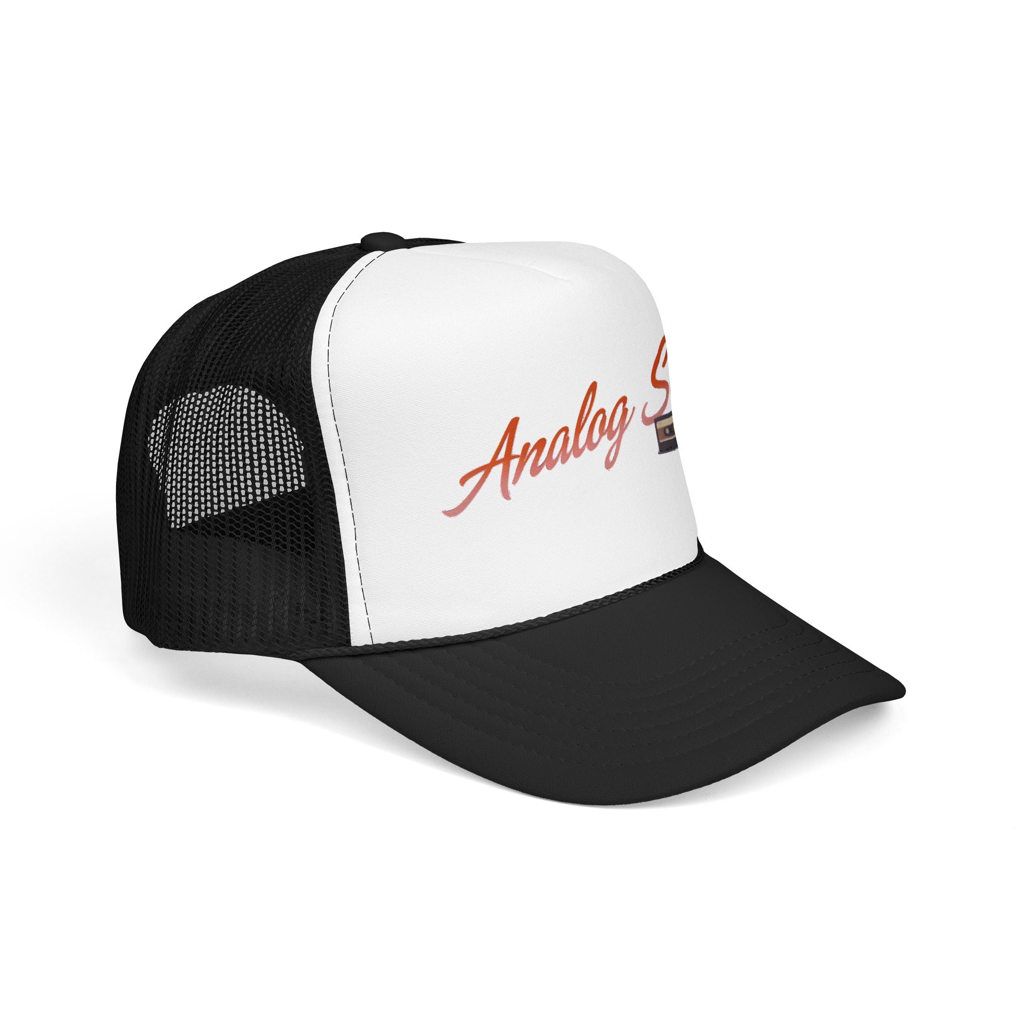 Trucker Hat — "Analog Soul" Retro Cassette Foam Cap