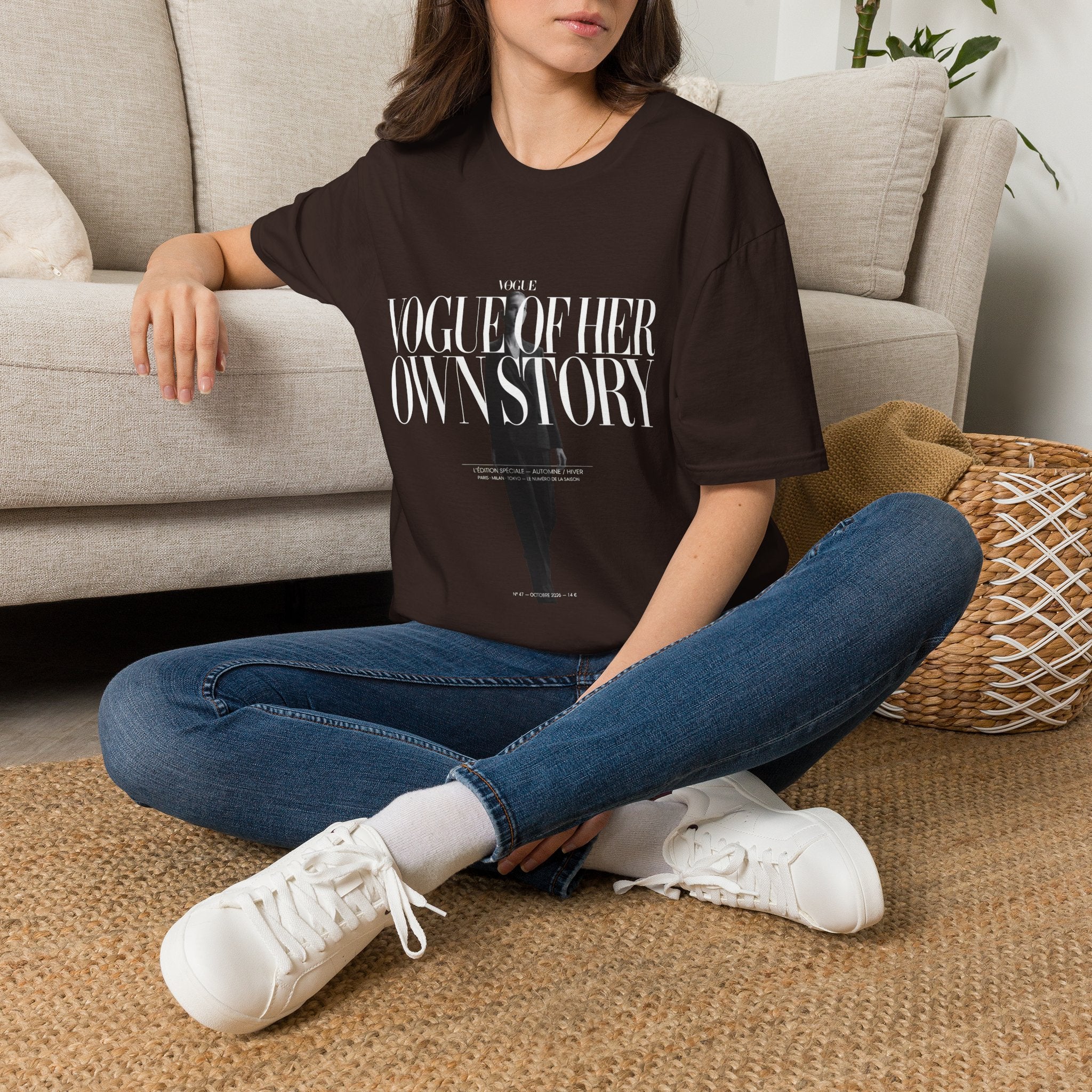 Vogue Of Her Own Story T-Shirt — Feminine Empowerment Graphic Tee | Noorve | T-Shirt