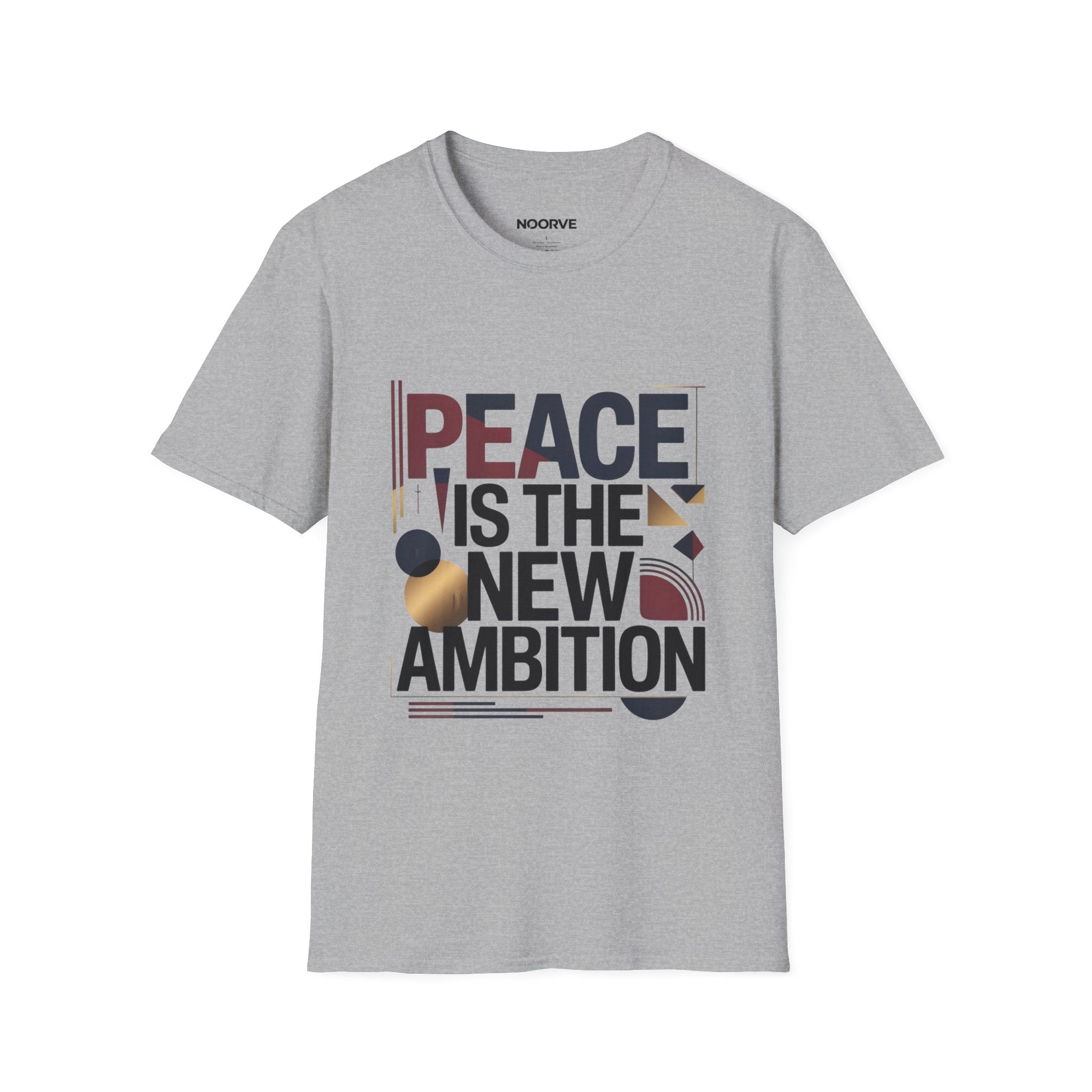 Peace Is The New Ambition T-Shirt — Modern Typography Peace Tee