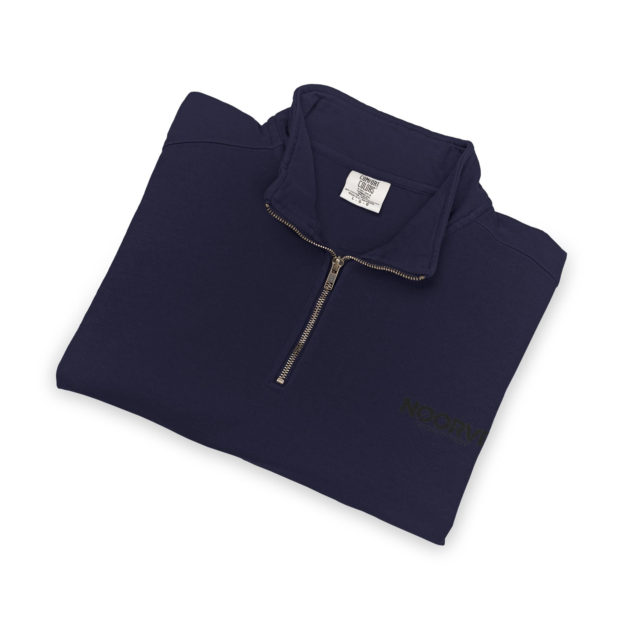 Quarter-Zip Sweatshirt — "Midnight Snack Crew" Raccoon Graphic