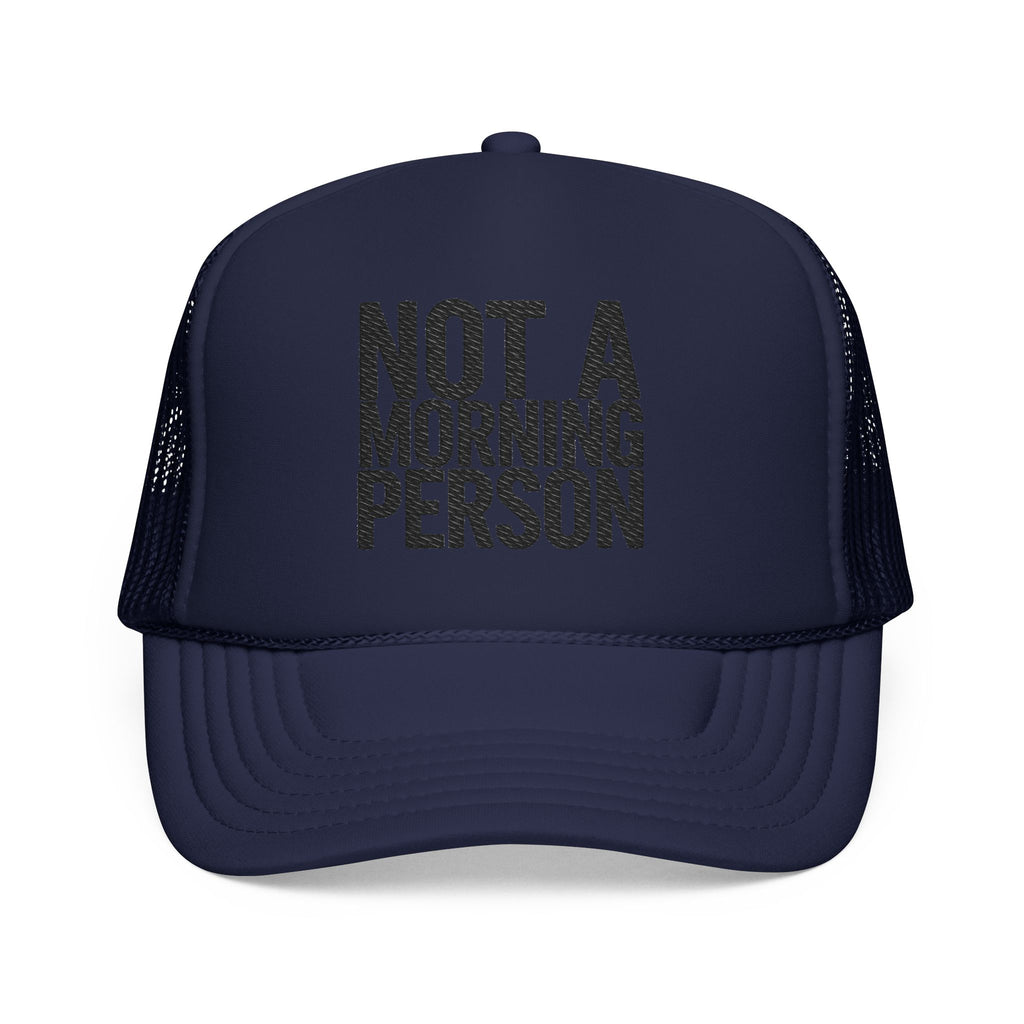 Trucker Hat — NOLA Music Person Glitter Text Foam Mesh Cap