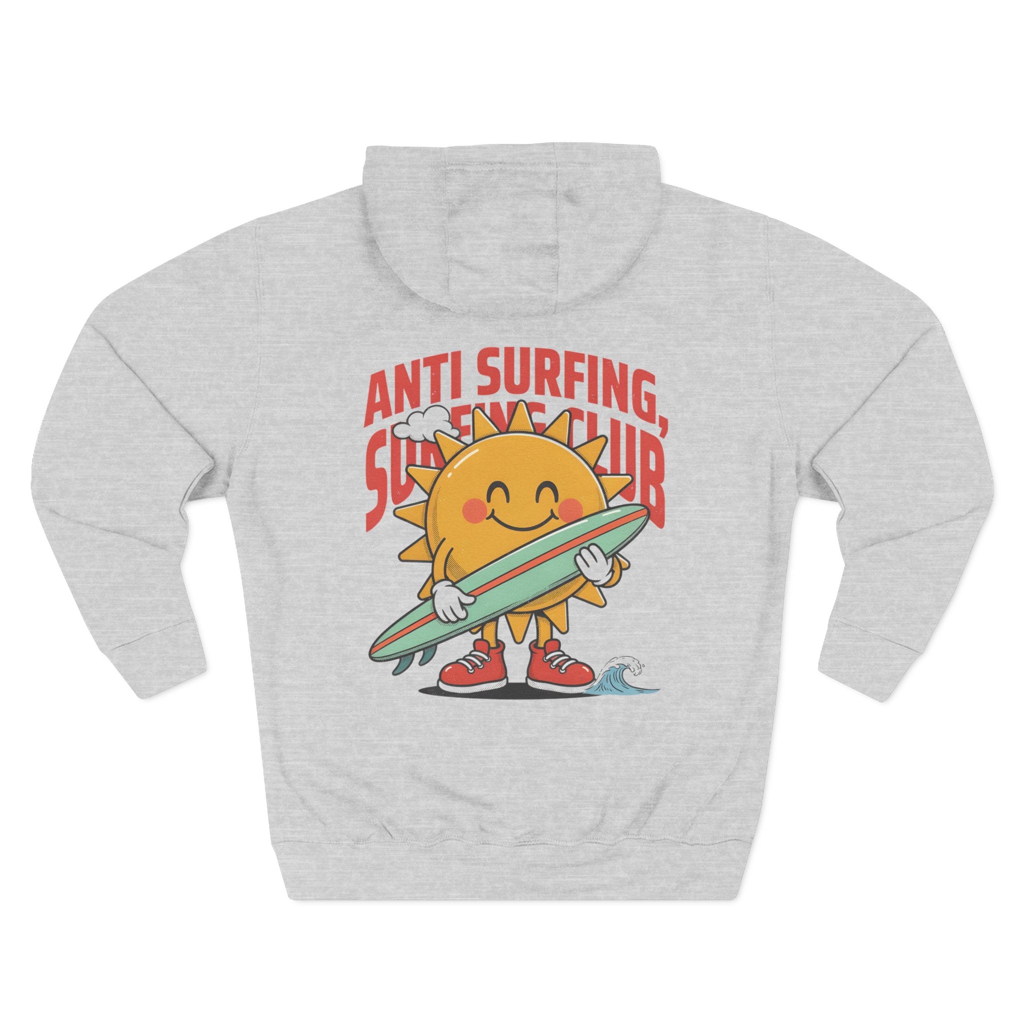 Hoodie — 'Certified Overthinker' & 'Anti Surfing Sun Club' Graphic Pullover