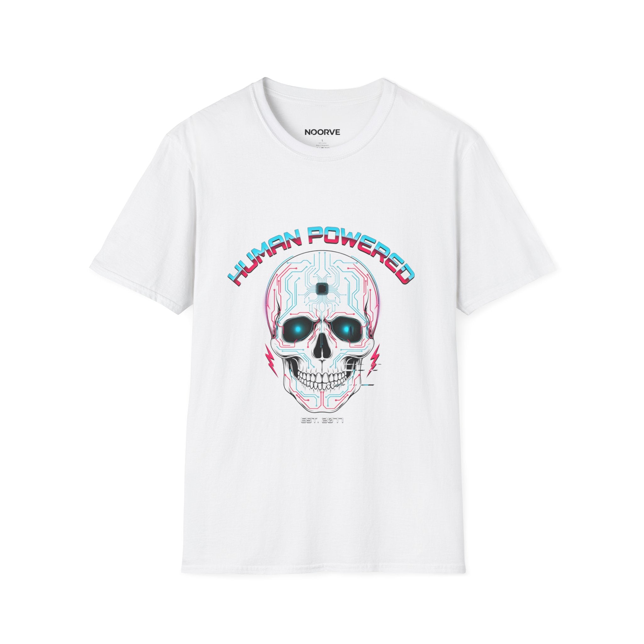 Skull Human Powered Graphic T-Shirt | Noorve | T-Shirt
