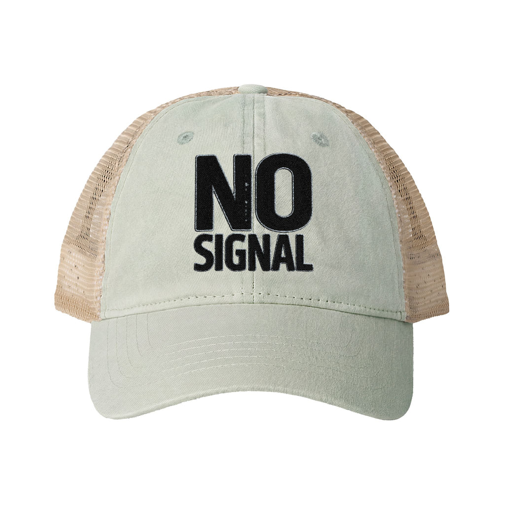 Dusty Pink Floral Washed Mesh-Back Cap