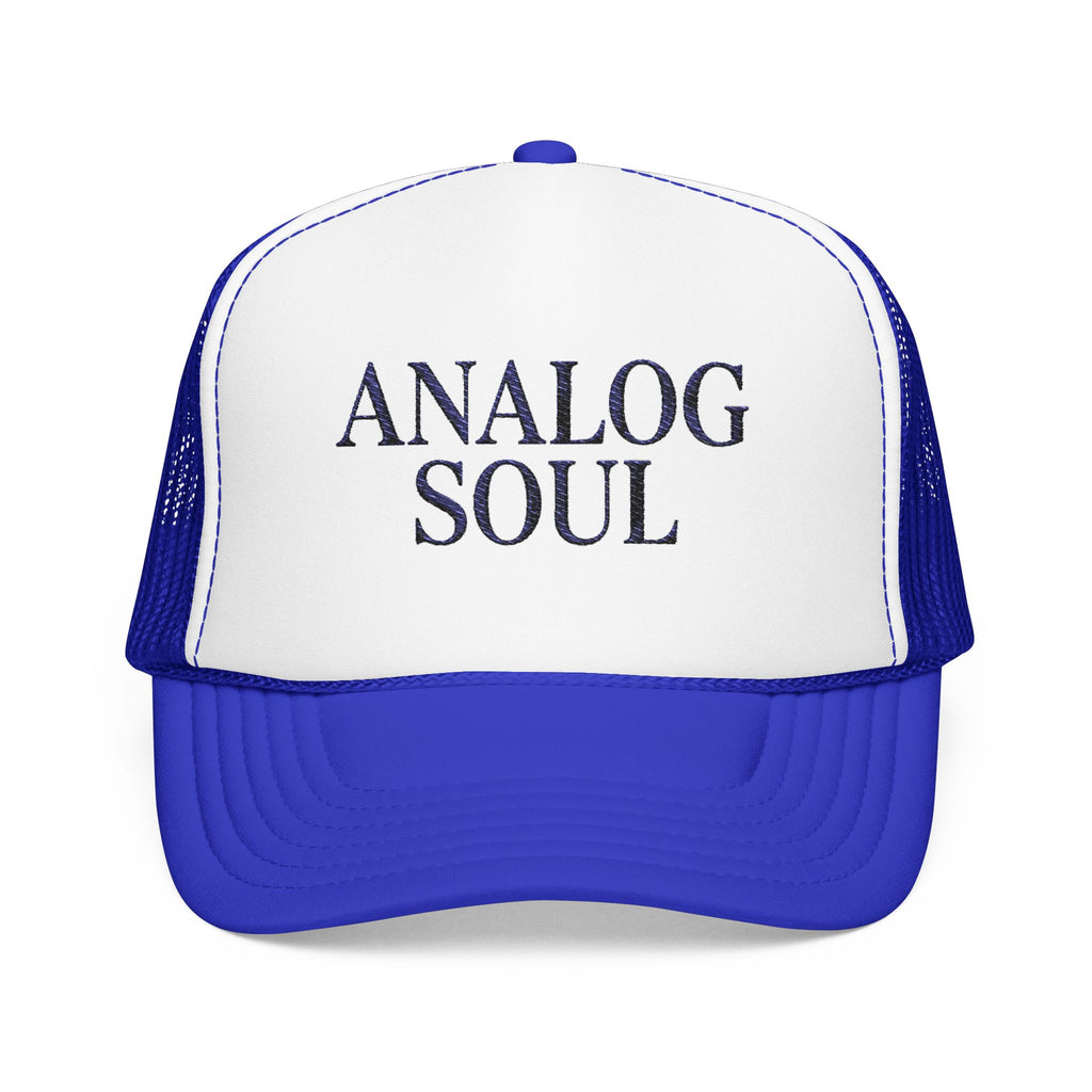 Analog Soul Trucker Hat — Retro Music-Inspired Foam Mesh Cap | Noorve | Hats