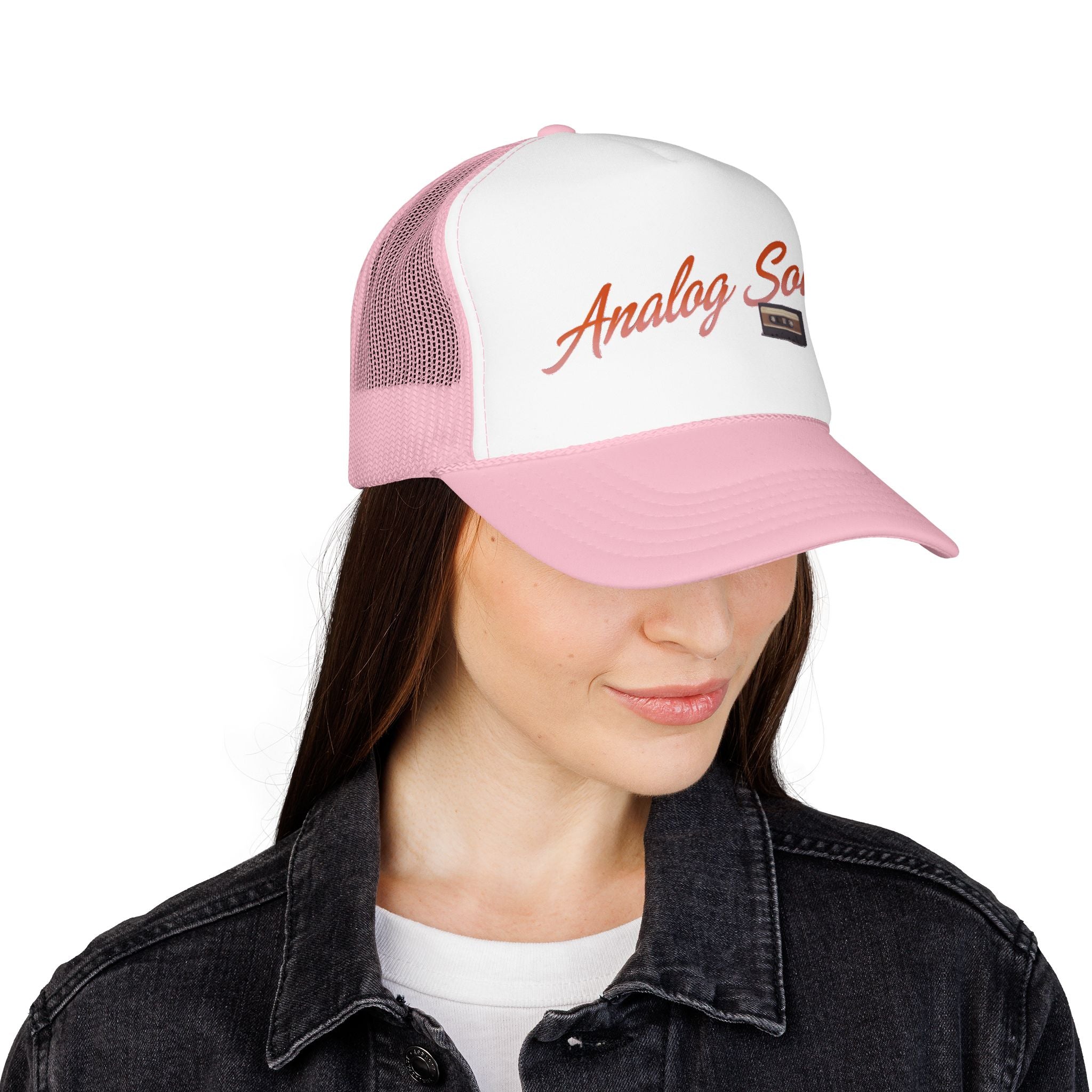 Analog Soul Trucker Hat — Retro Cassette Foam Trucker Cap