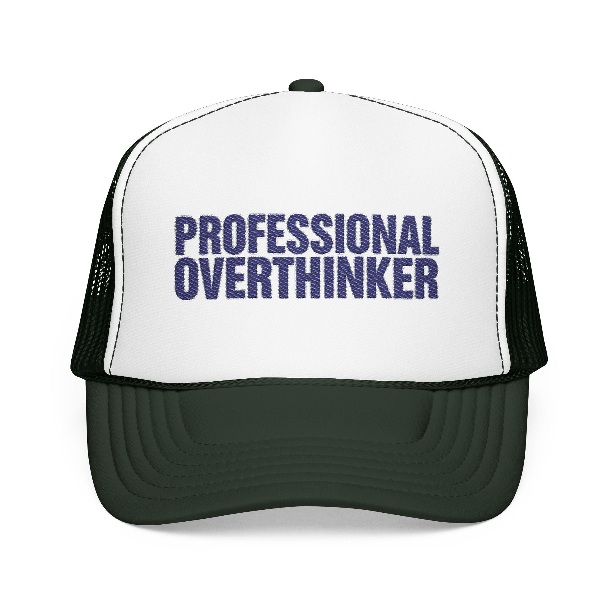 Professional Overthinker Trucker Hat — Funny Foam Mesh Cap | Noorve | Hats