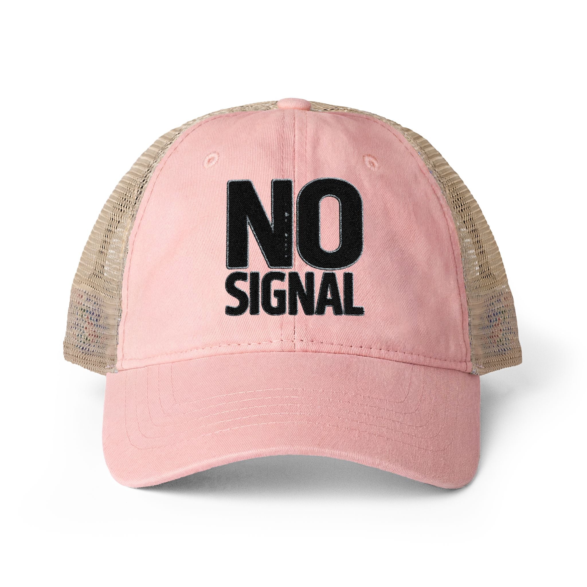 Dusty Pink Floral Washed Mesh-Back Cap | Noorve | Hats