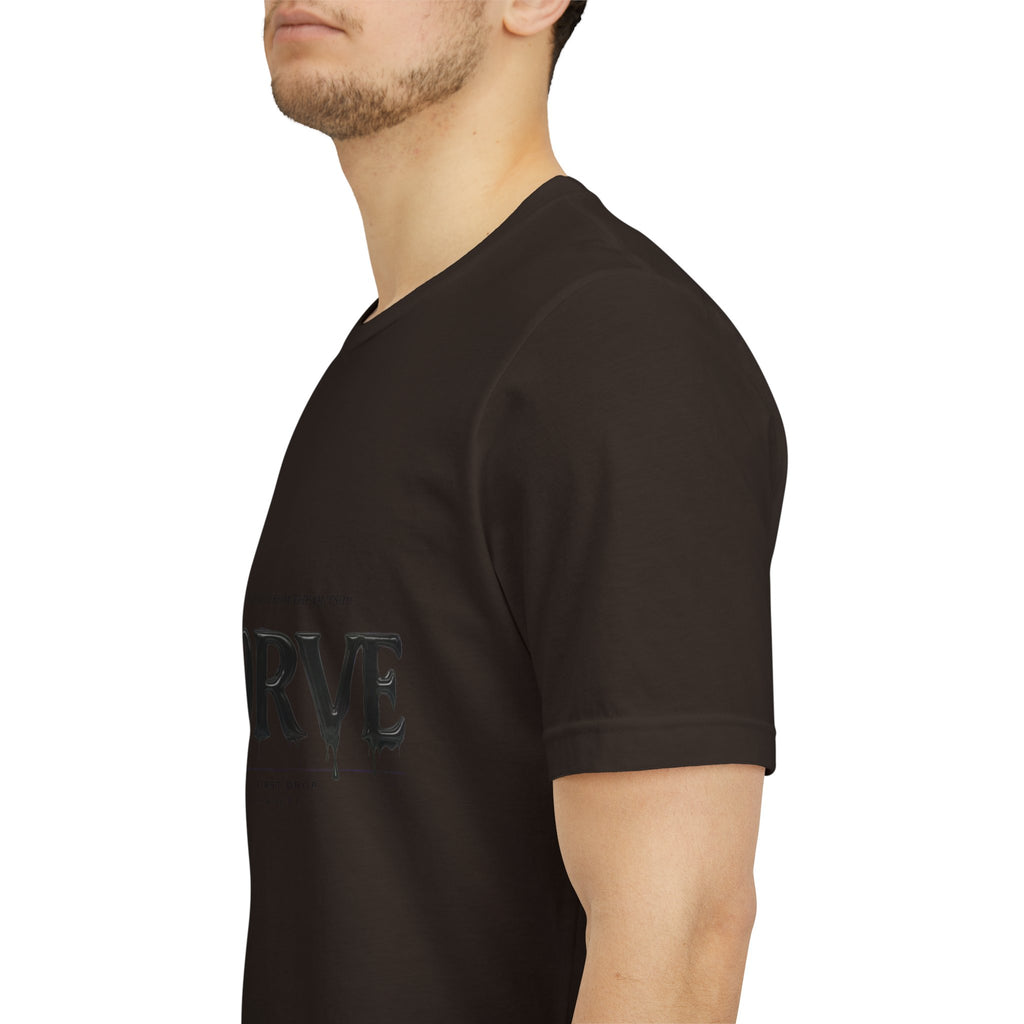 Noorve Drip Logo T-Shirt — Graphic White Tee with Gothic Dripping Text