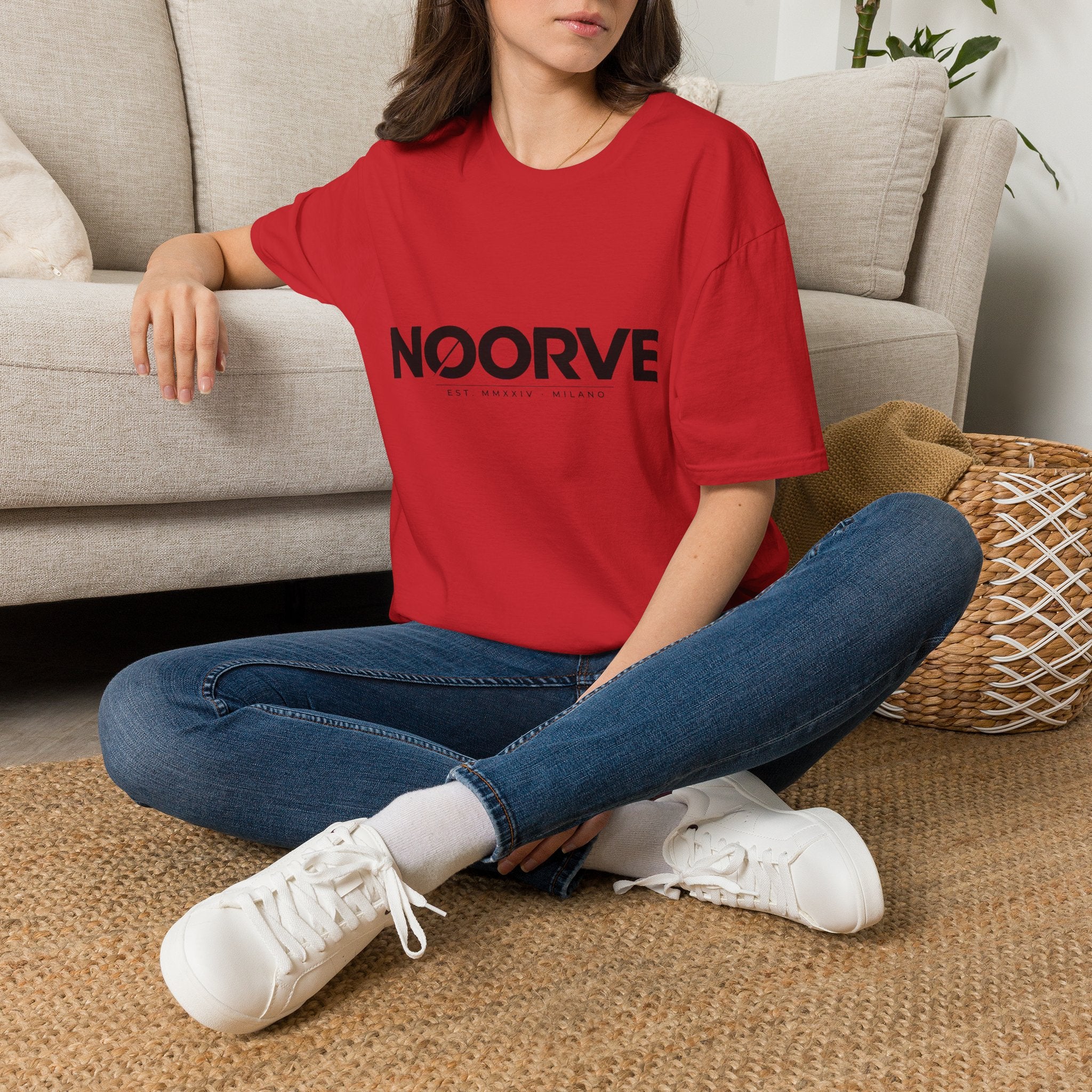 NOORVE Logo T-Shirt — Minimalist Milano Graphic Tee
