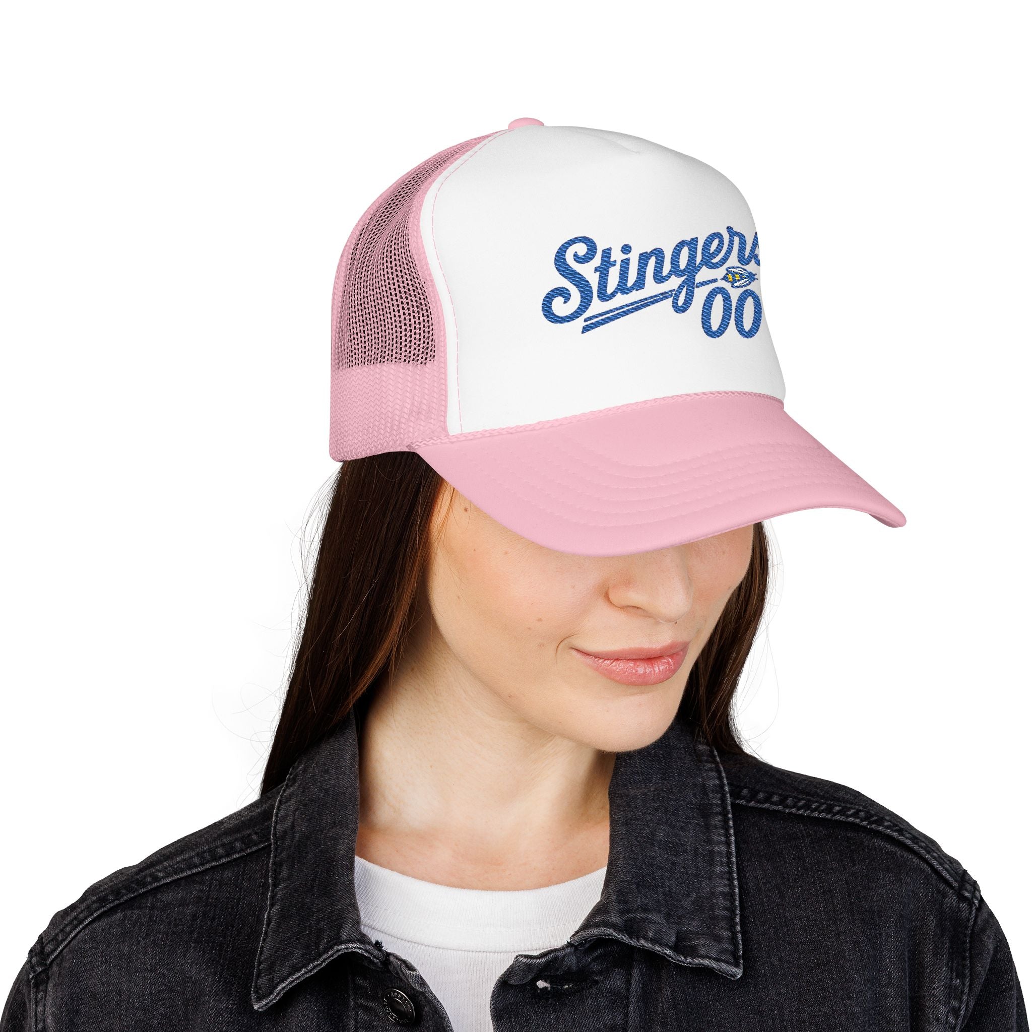 Stingers '00 Trucker Hat — Vintage Script Foam Mesh Cap