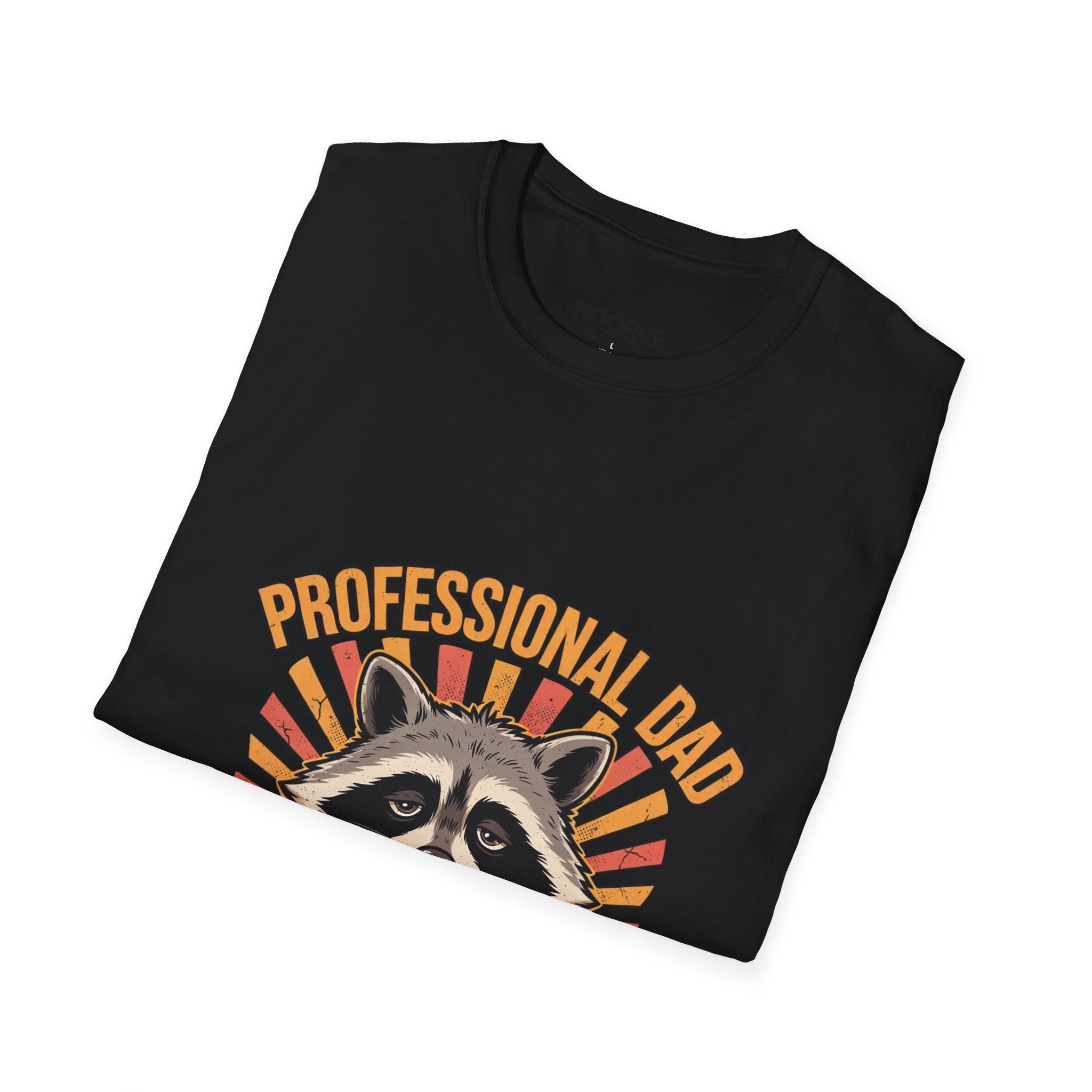 Dad T-Shirt – “Professional Dad, Amateur Sleeper” Cute Raccoon Father’s Day Tee