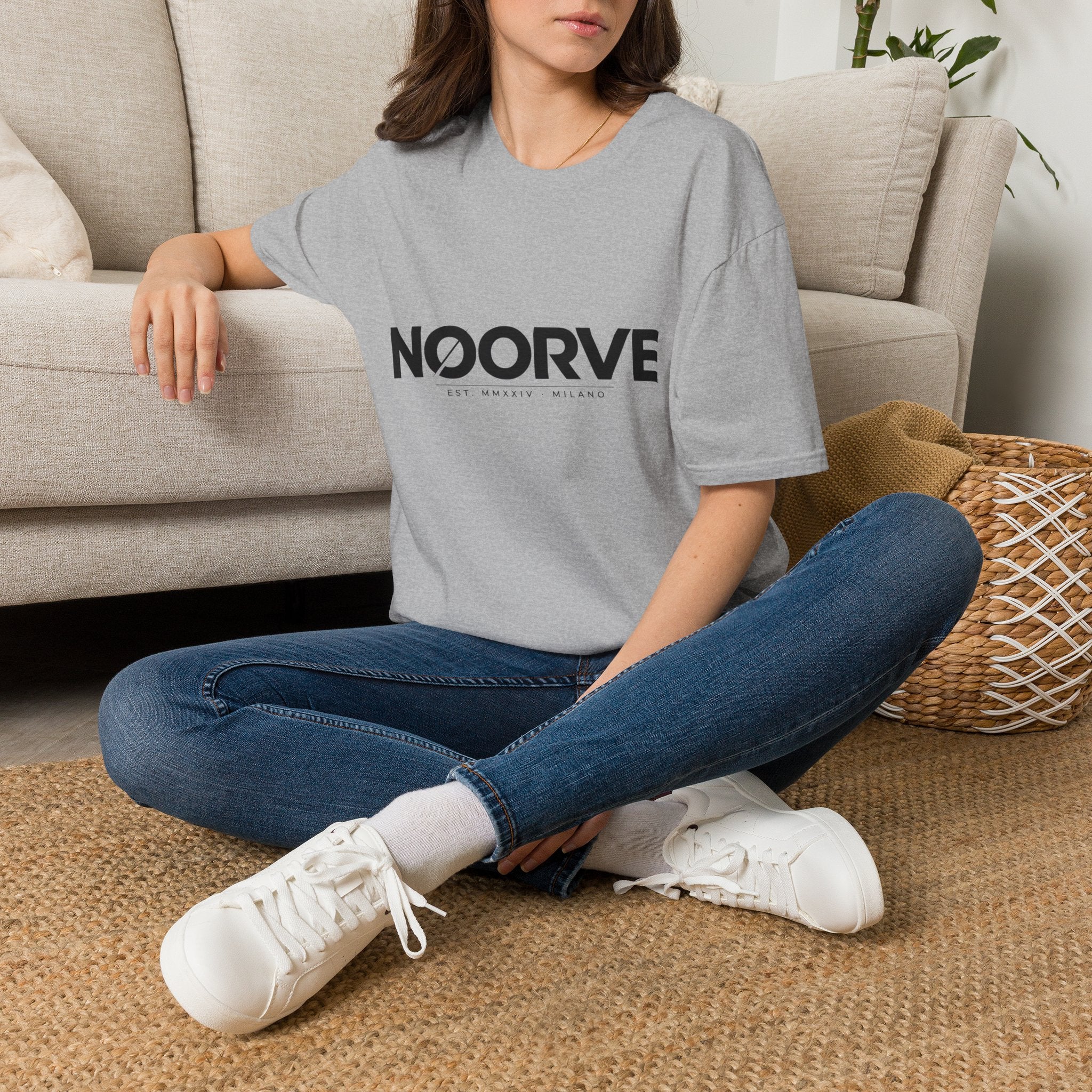 NOORVE Logo T-Shirt — Minimalist Milano Graphic Tee