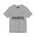 Noorve Drip Logo T-Shirt — Graphic White Tee with Gothic Dripping Text | Noorve | T-Shirt
