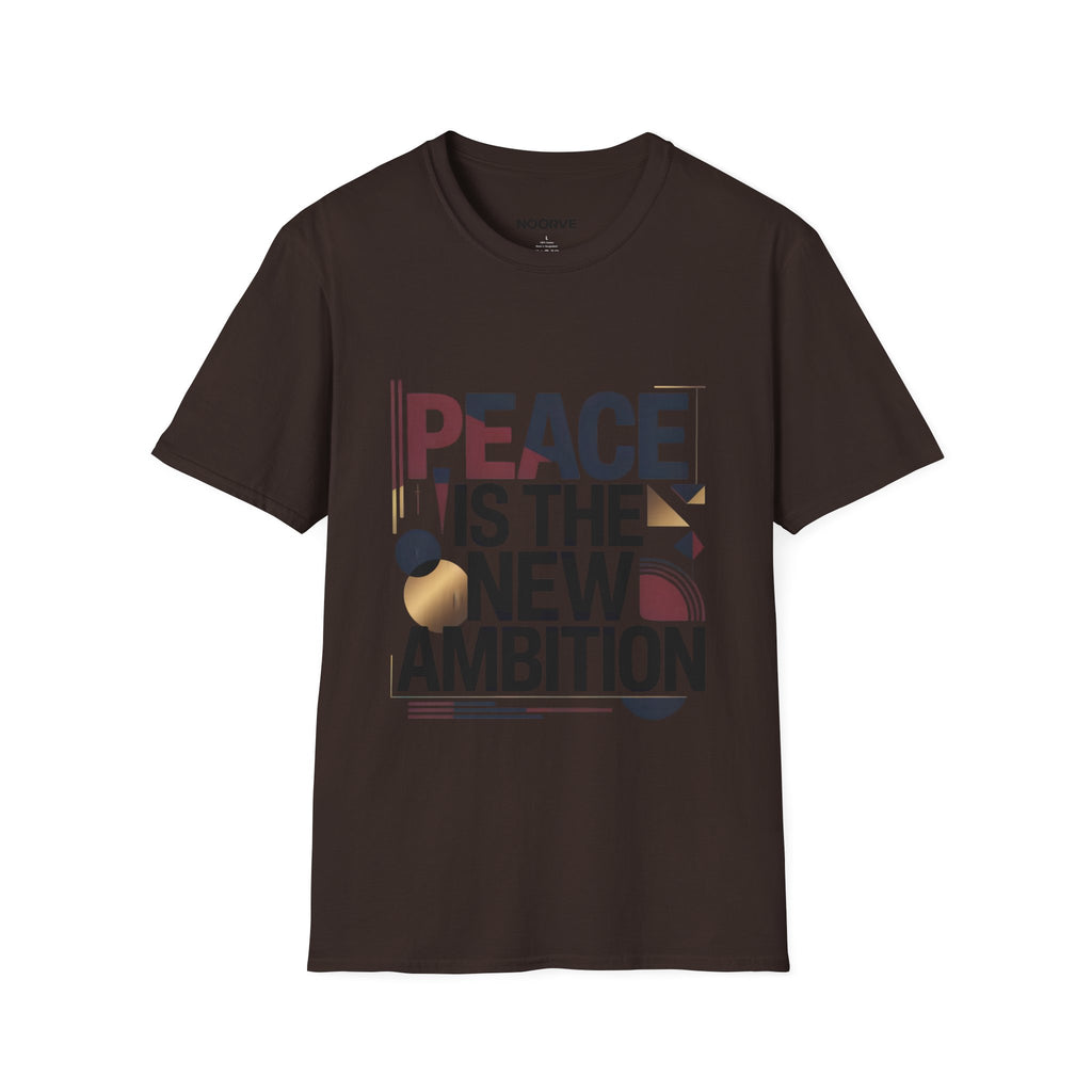 Peace Is The New Ambition T-Shirt — Modern Typography Peace Tee