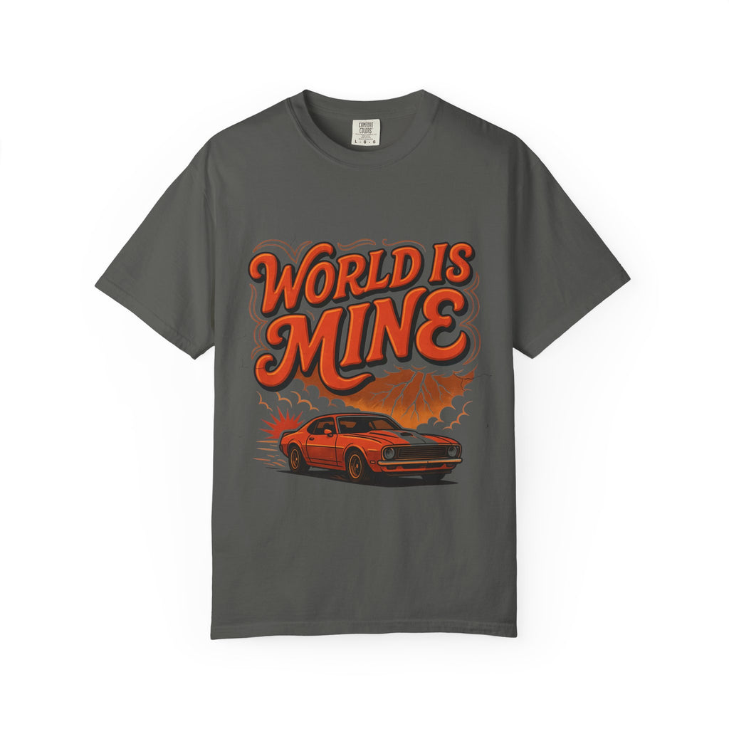 World Is Mine Vintage Muscle Car T-Shirt