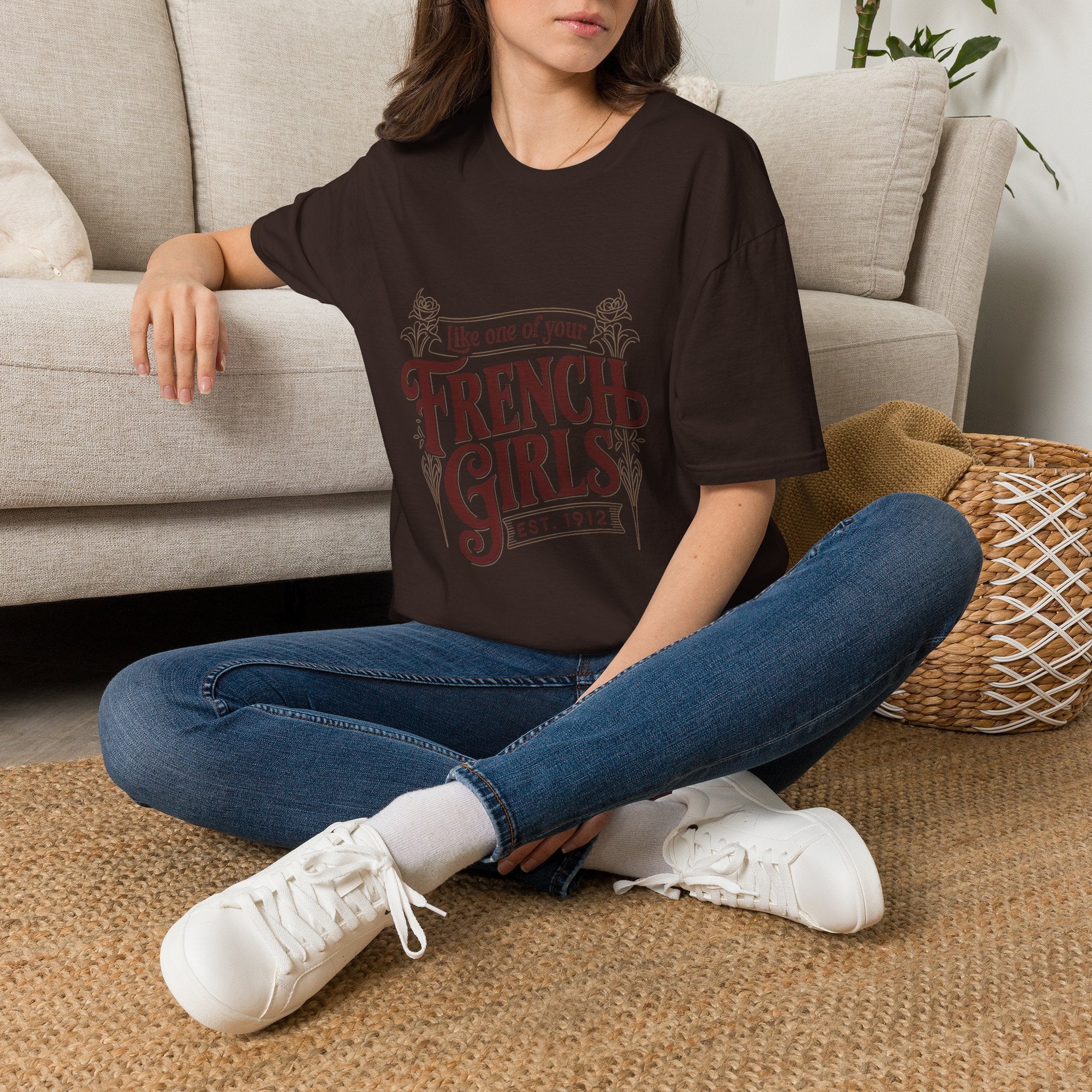 French Girls T-Shirt — "Like One of Your French Girls" Vintage Script Tee