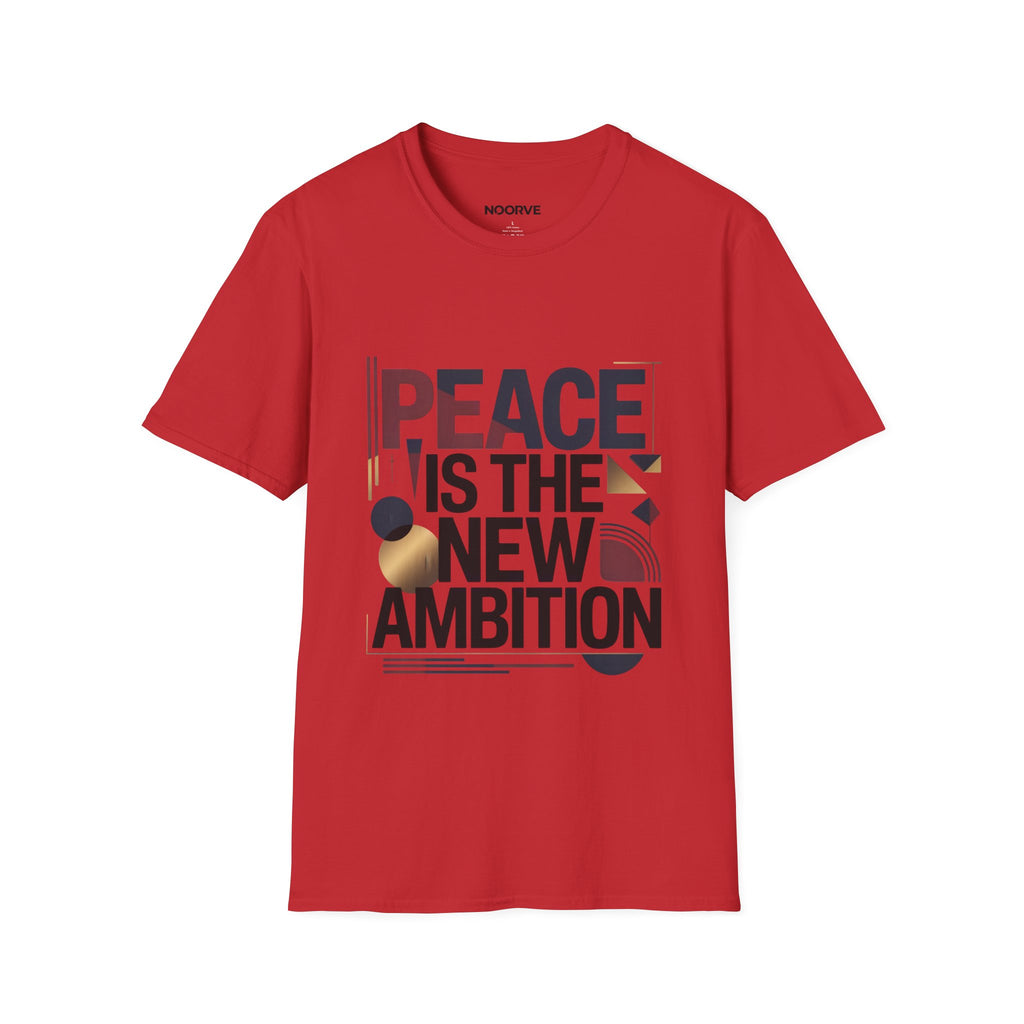 Peace Is The New Ambition T-Shirt — Modern Typography Peace Tee