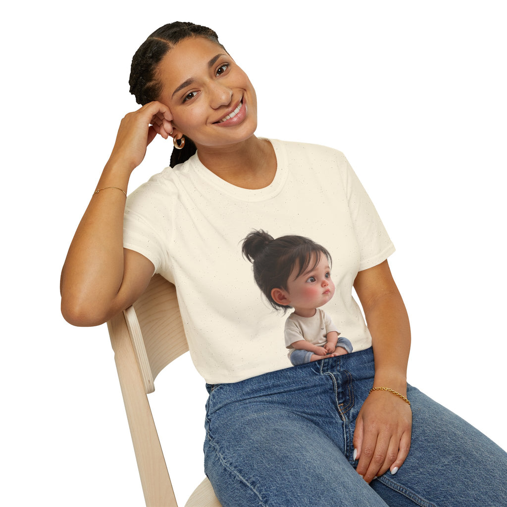 Cute Toddler Portrait T-Shirt — Adorable Baby Face Graphic Tee