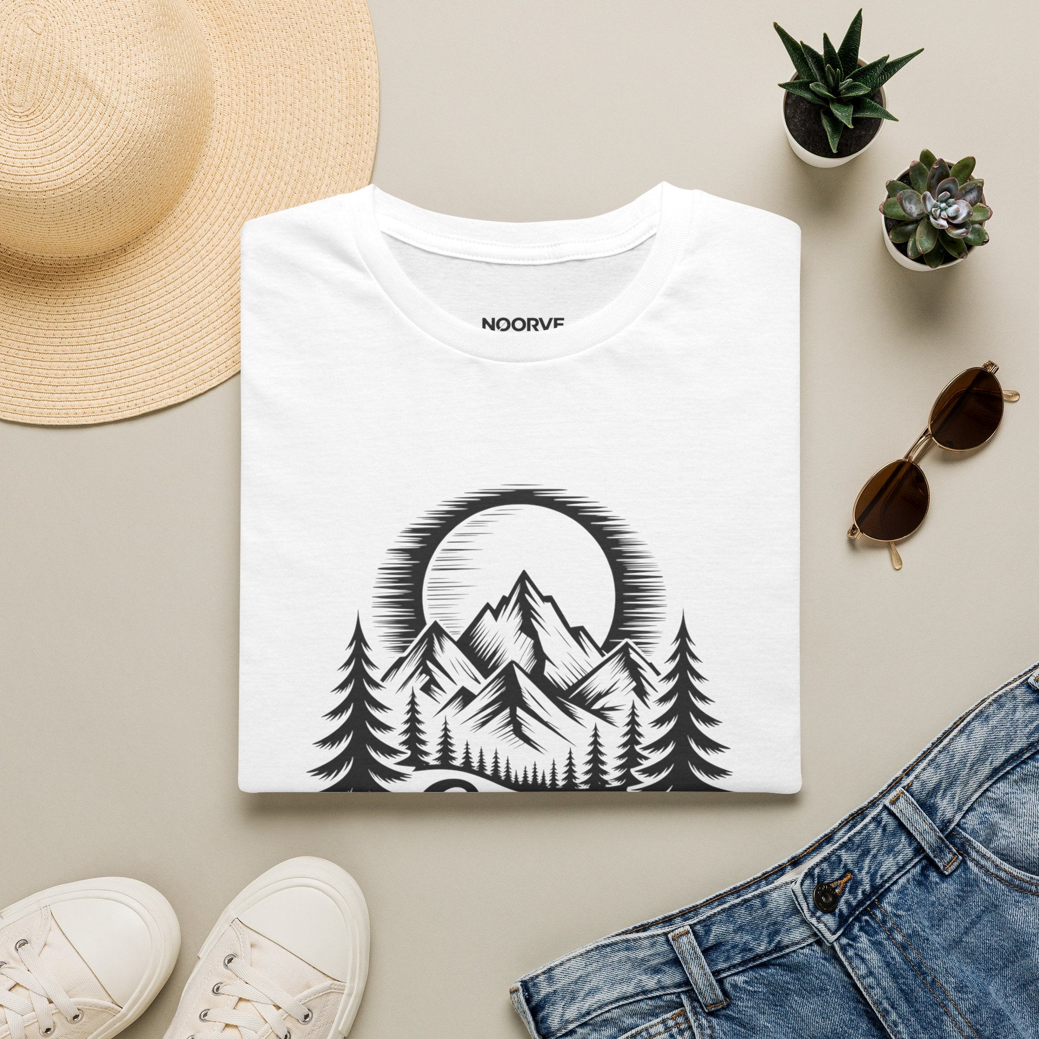 Stay Wild Mountain T-Shirt — Adventure Graphic Tee | Noorve | T-Shirt