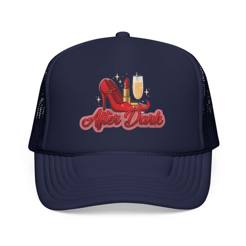 After Dark Trucker Hat — Red Heels & Champagne Foam Cap | Noorve | Hats