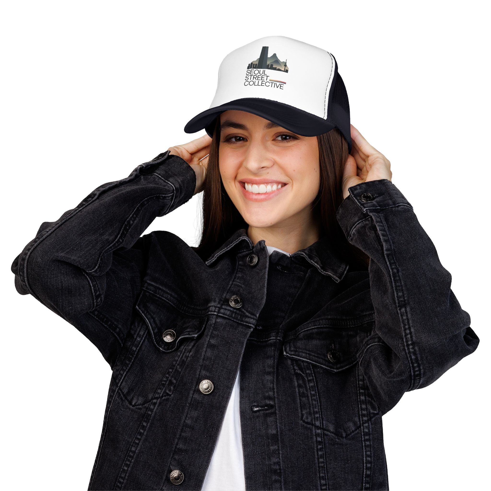 Trucker Hat — Salt Lake City Skyline Vintage Graphic